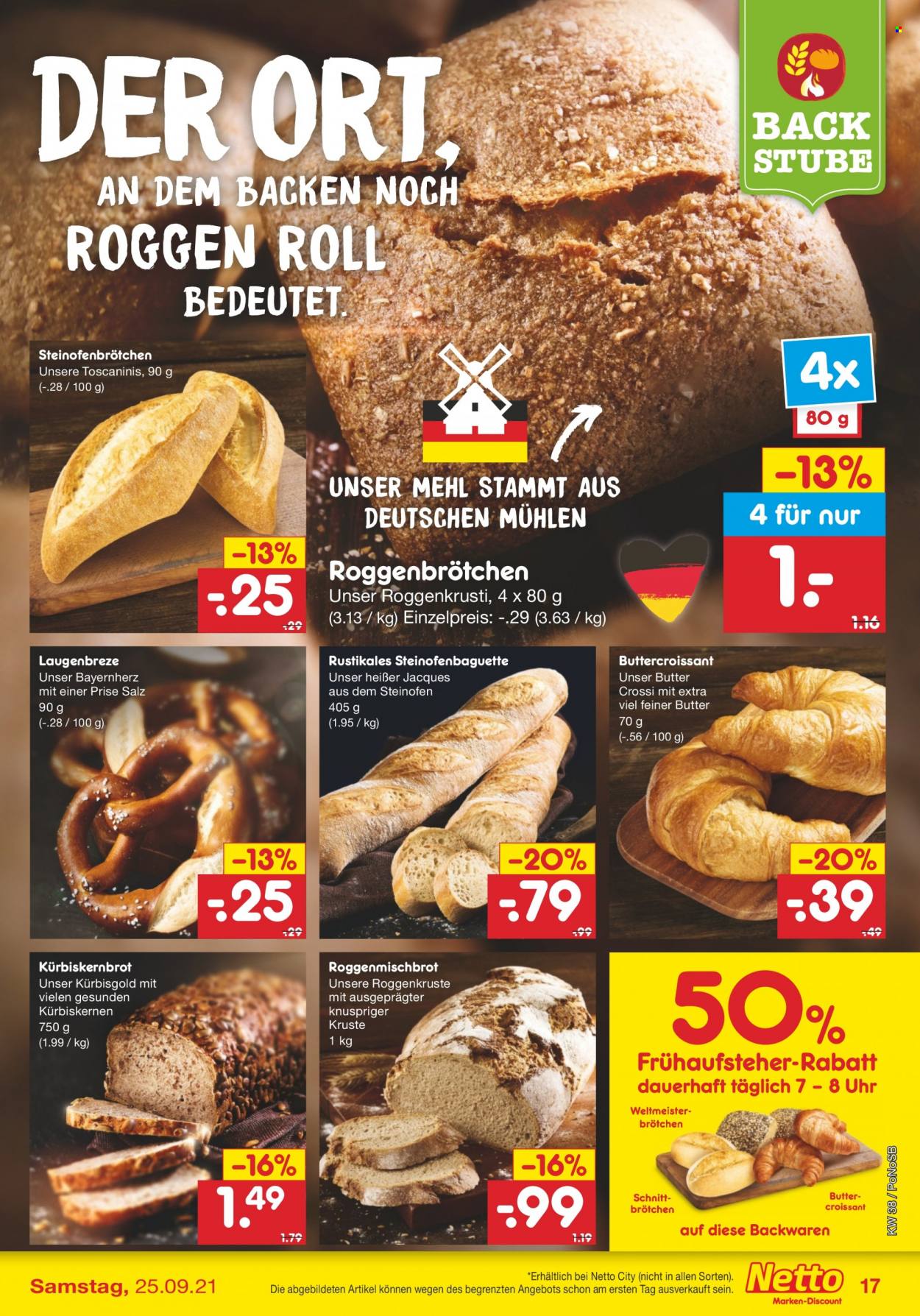 Netto Marken-Discount Prospekte  - 20.09.2021 - 25.09.2021. Seite 17