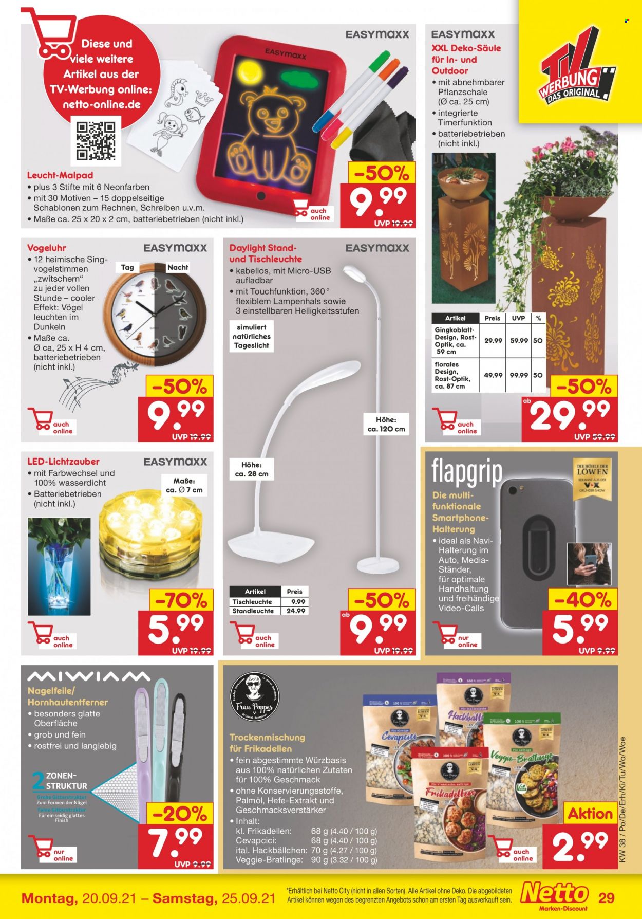 Netto Marken-Discount Prospekte  - 20.09.2021 - 25.09.2021. Seite 29