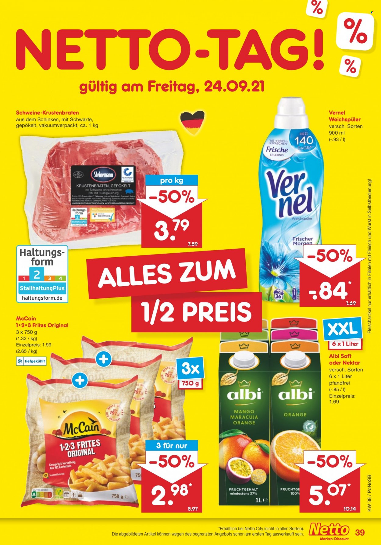 Netto Marken-Discount Prospekte  - 20.09.2021 - 25.09.2021. Seite 39