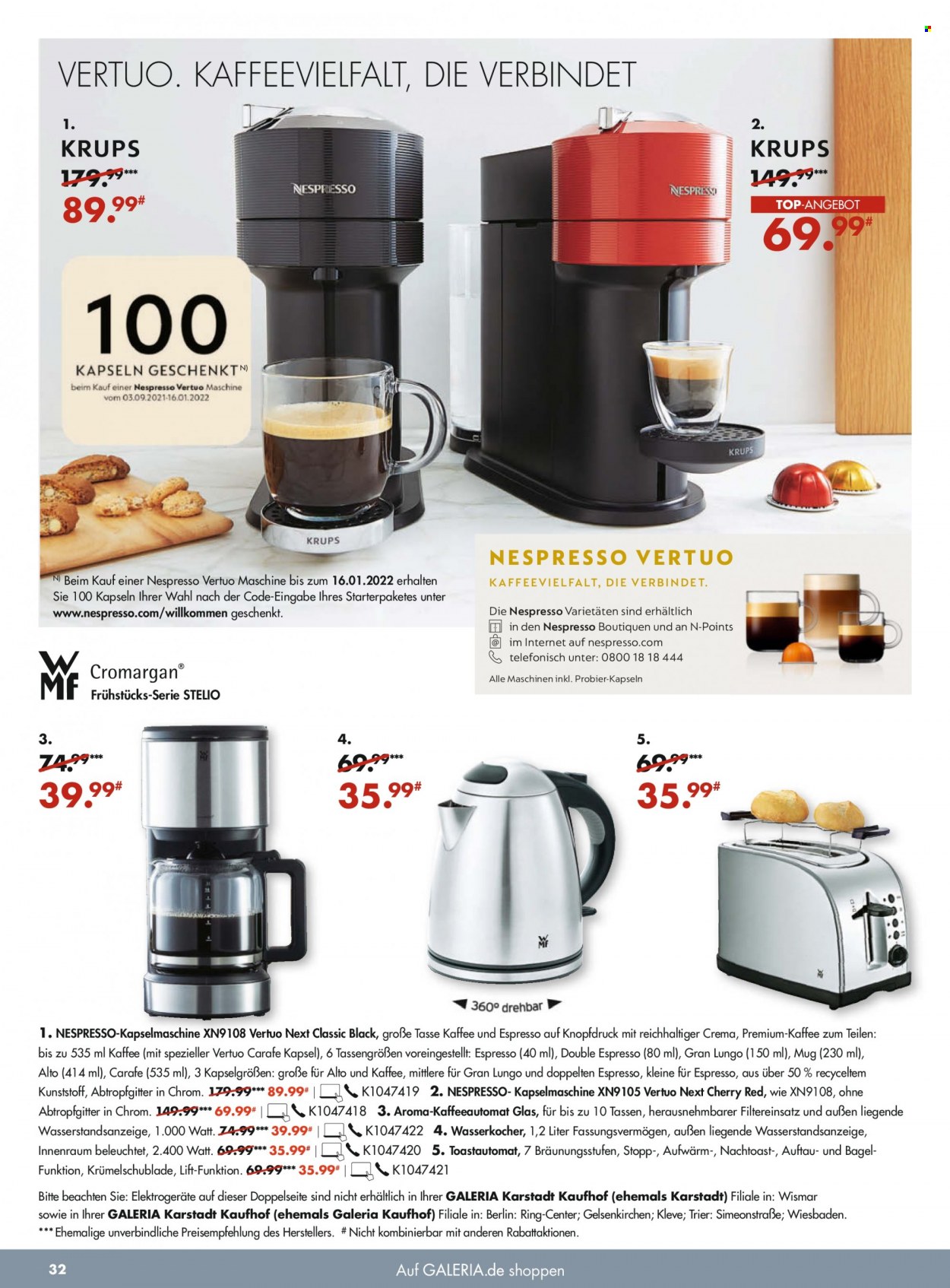GALERIA Karstadt Kaufhof Prospekte  - 22.09.2021 - 28.09.2021. Seite 32