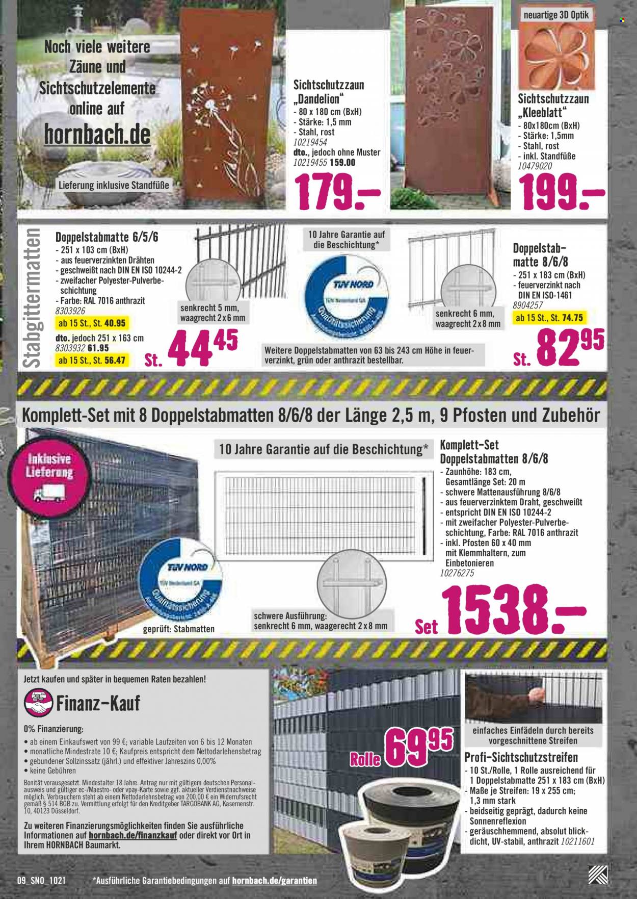 Hornbach Prospekte  - 23.09.2021 - 20.10.2021. Seite 9