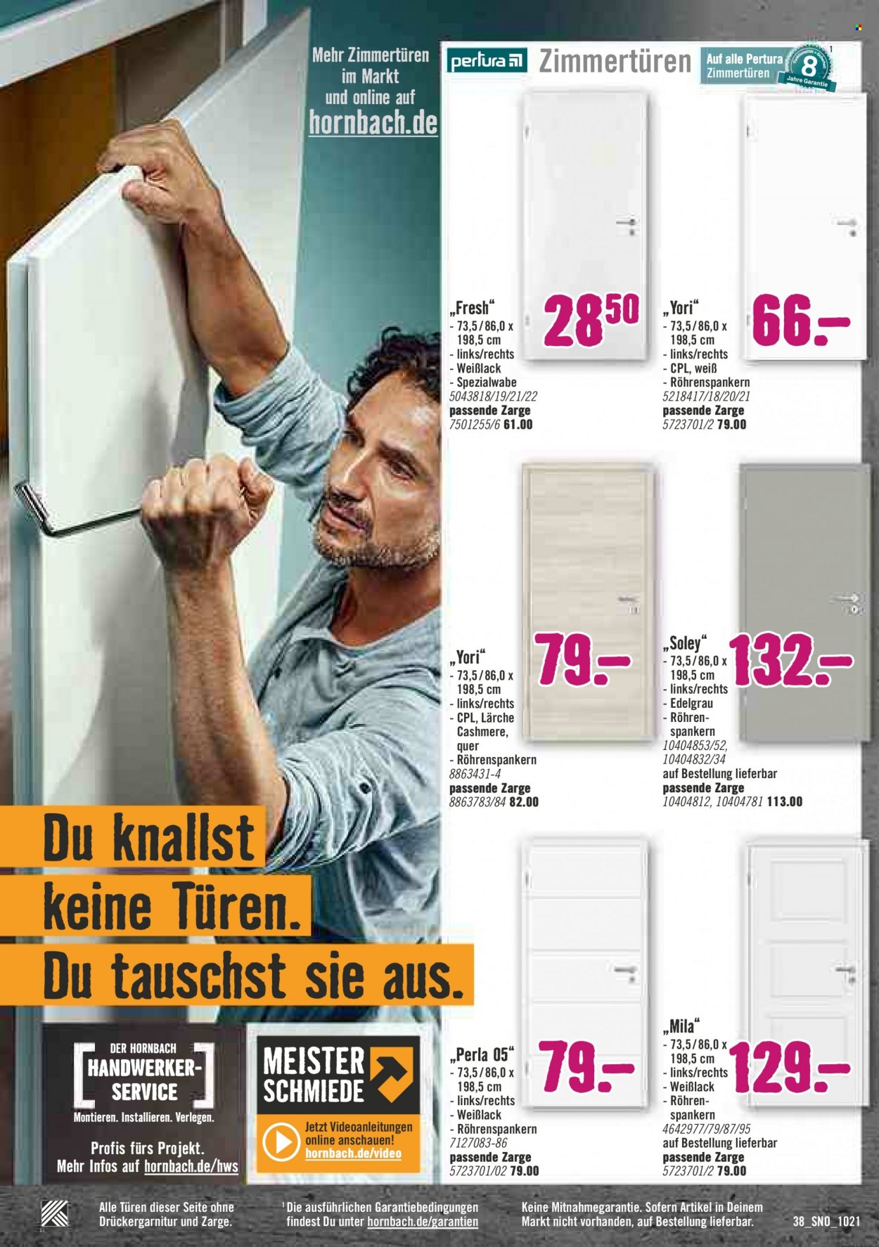Hornbach Prospekte  - 23.09.2021 - 20.10.2021. Seite 38