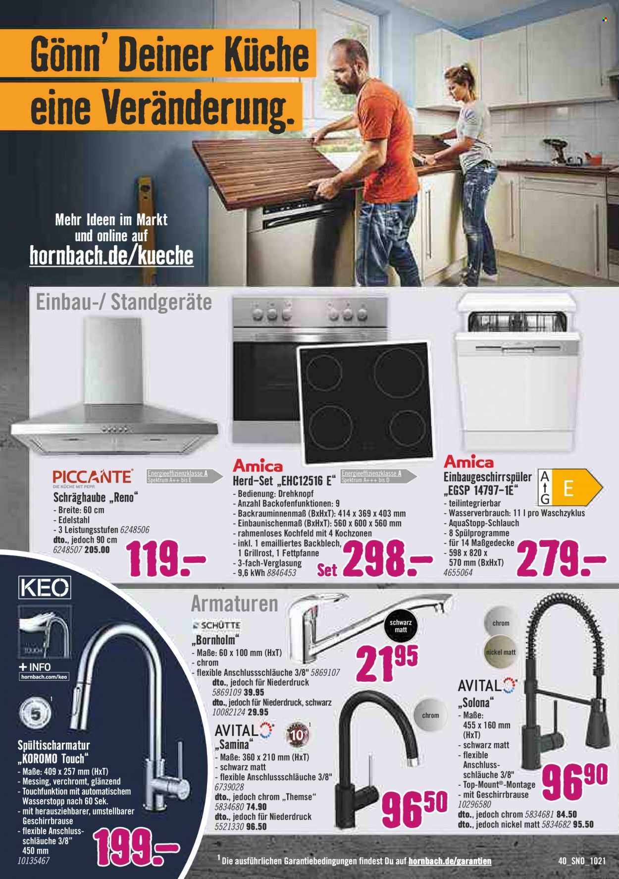 Hornbach Prospekte  - 23.09.2021 - 20.10.2021. Seite 40