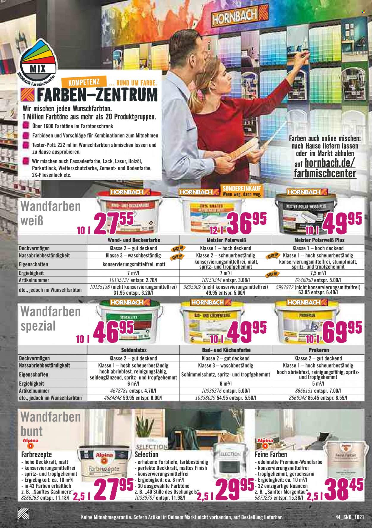Hornbach Prospekte  - 23.09.2021 - 20.10.2021. Seite 44