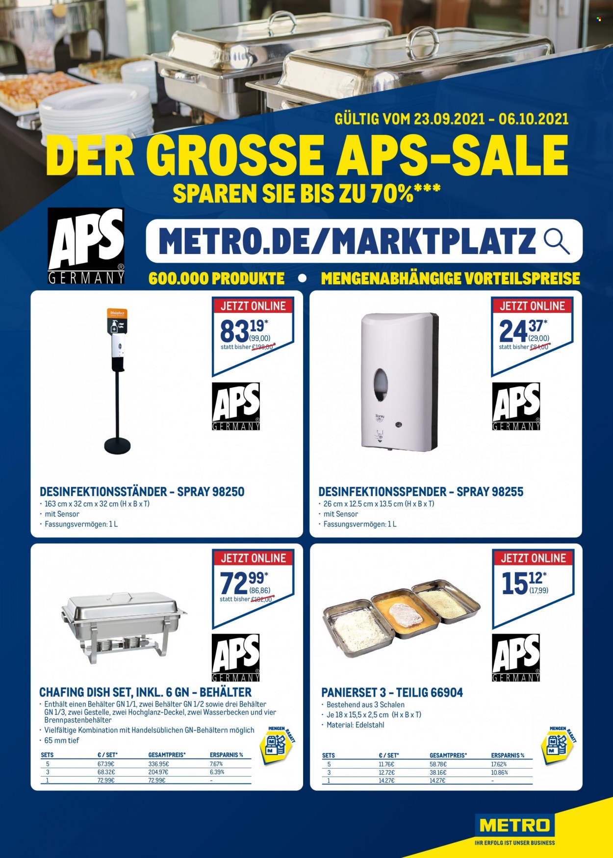 Metro Prospekte  - 23.09.2021 - 6.10.2021. Seite 1