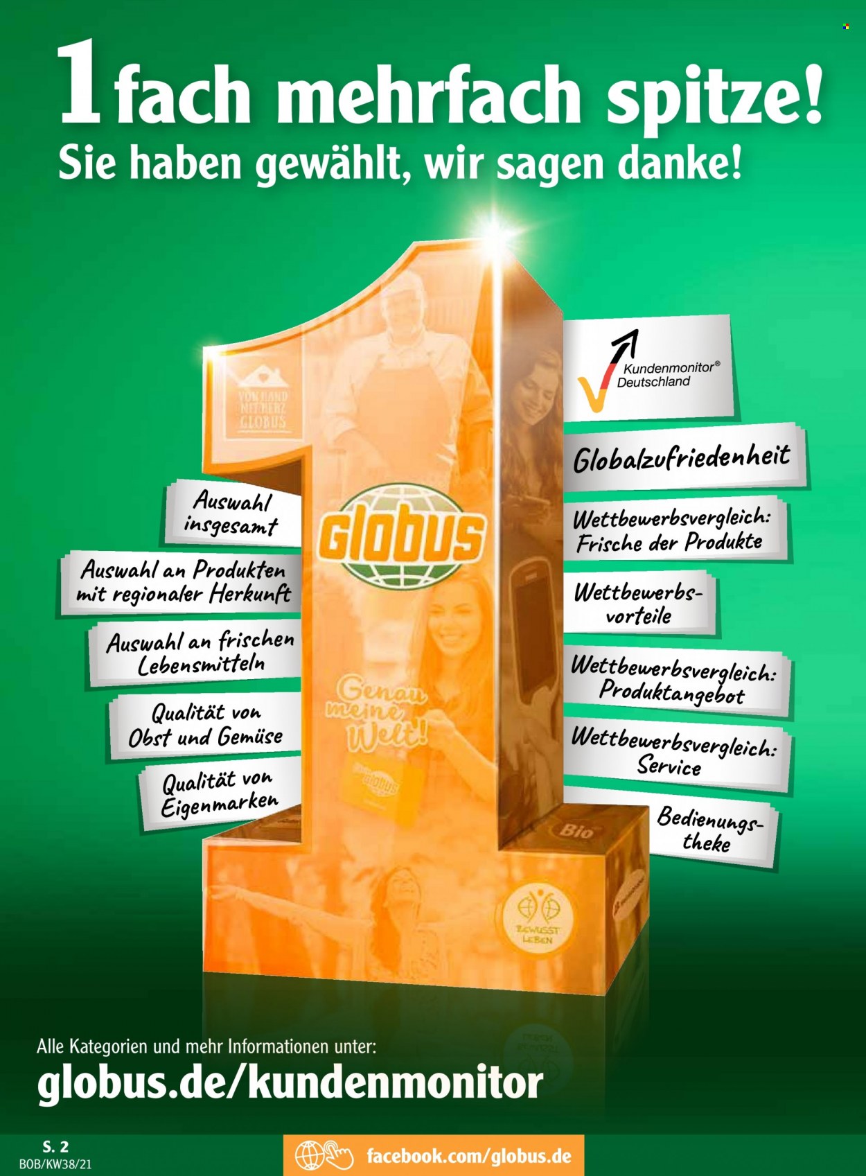 Globus Prospekte  - 20.09.2021 - 25.09.2021. Seite 2