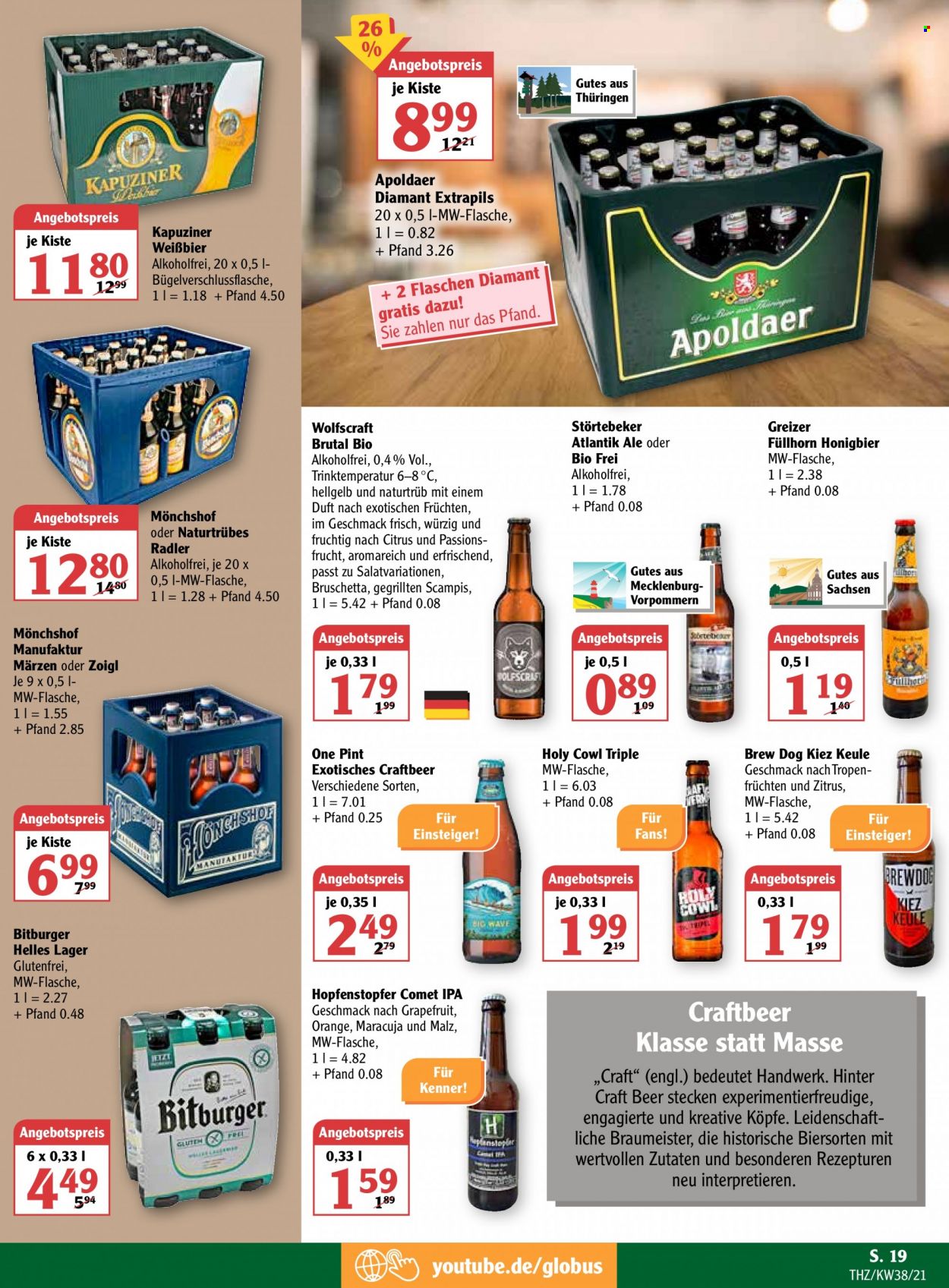 Globus Prospekte  - 20.09.2021 - 25.09.2021. Seite 21