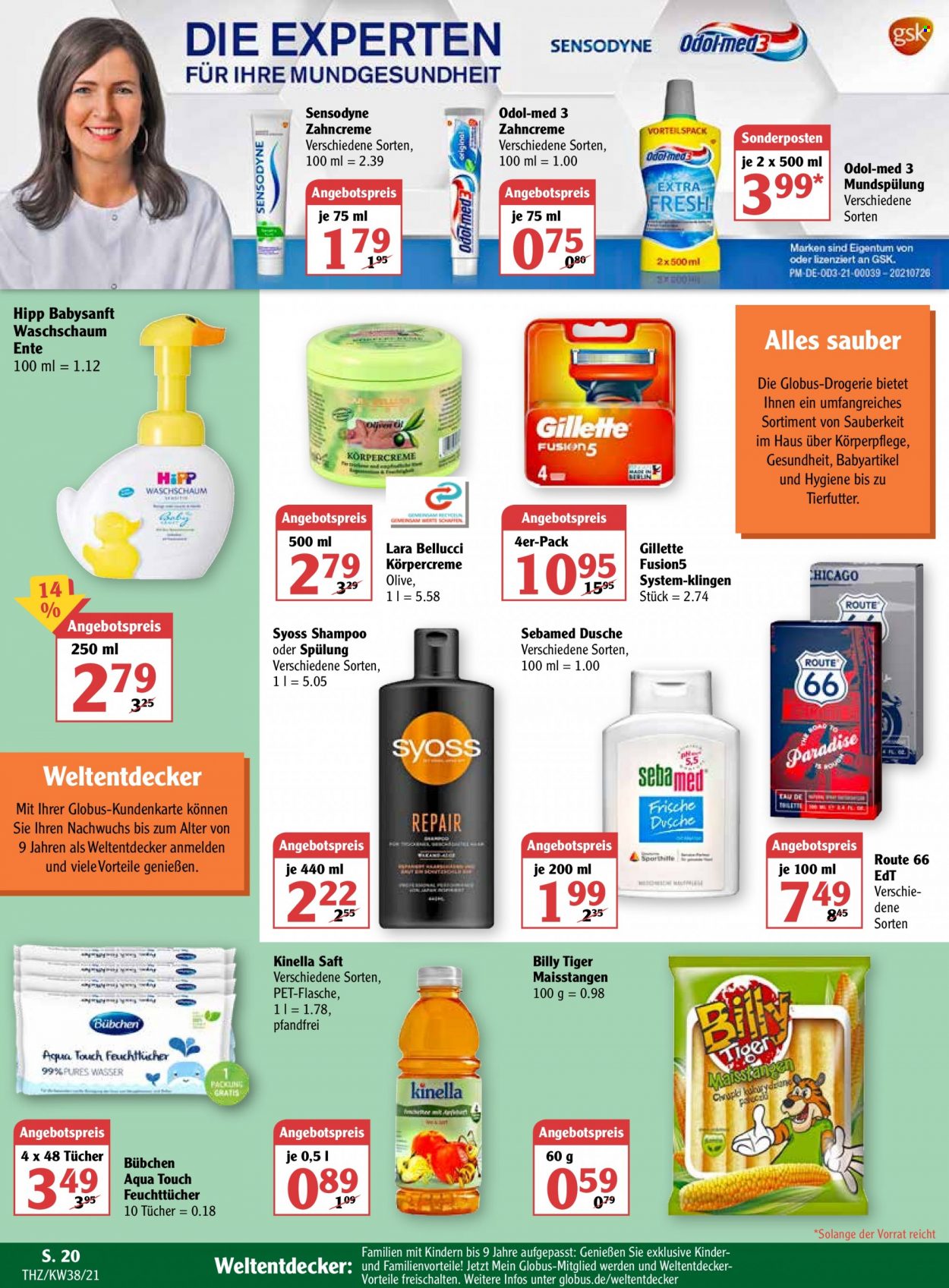 Globus Prospekte  - 20.09.2021 - 25.09.2021. Seite 22