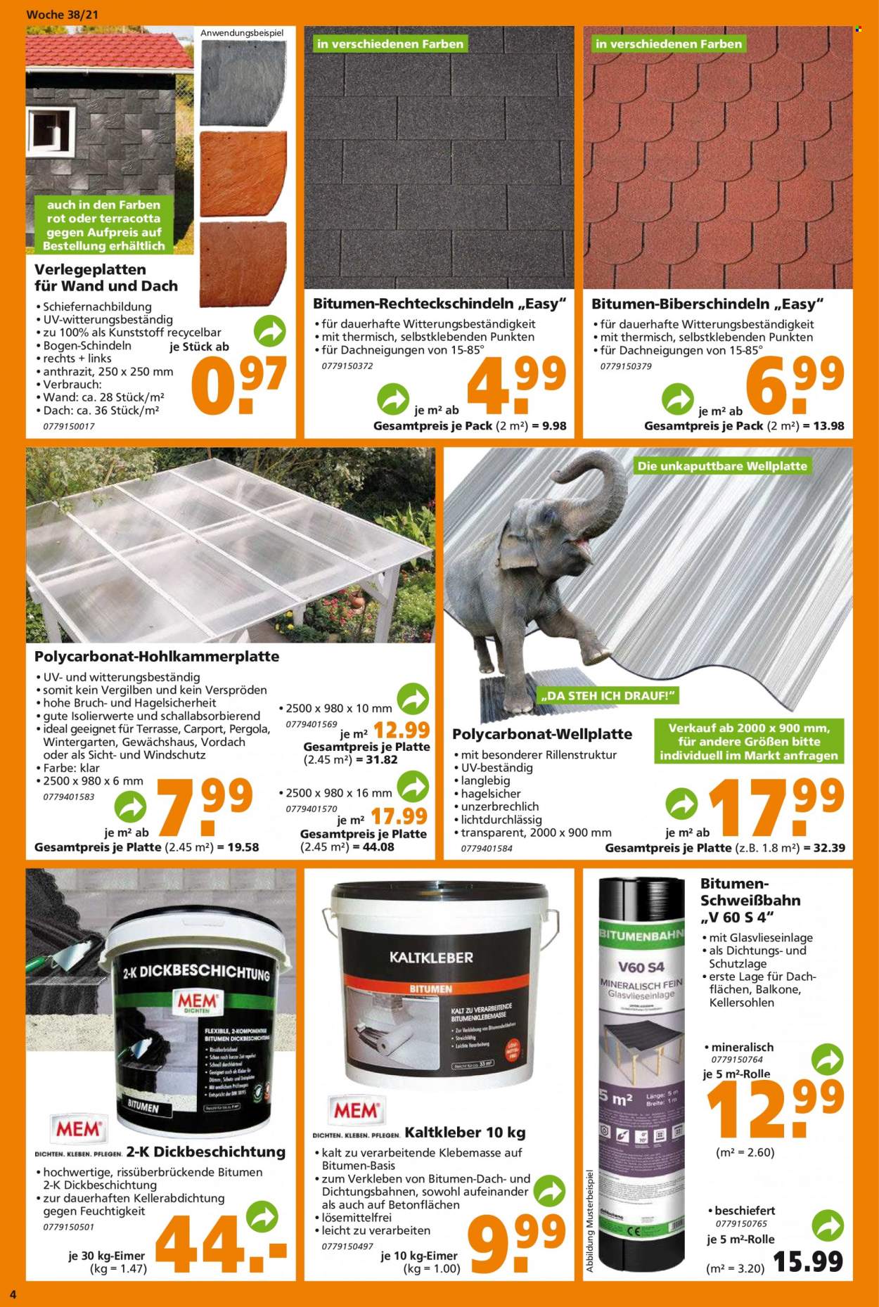 Globus Baumarkt Prospekte  - 19.09.2021 - 25.09.2021. Seite 4