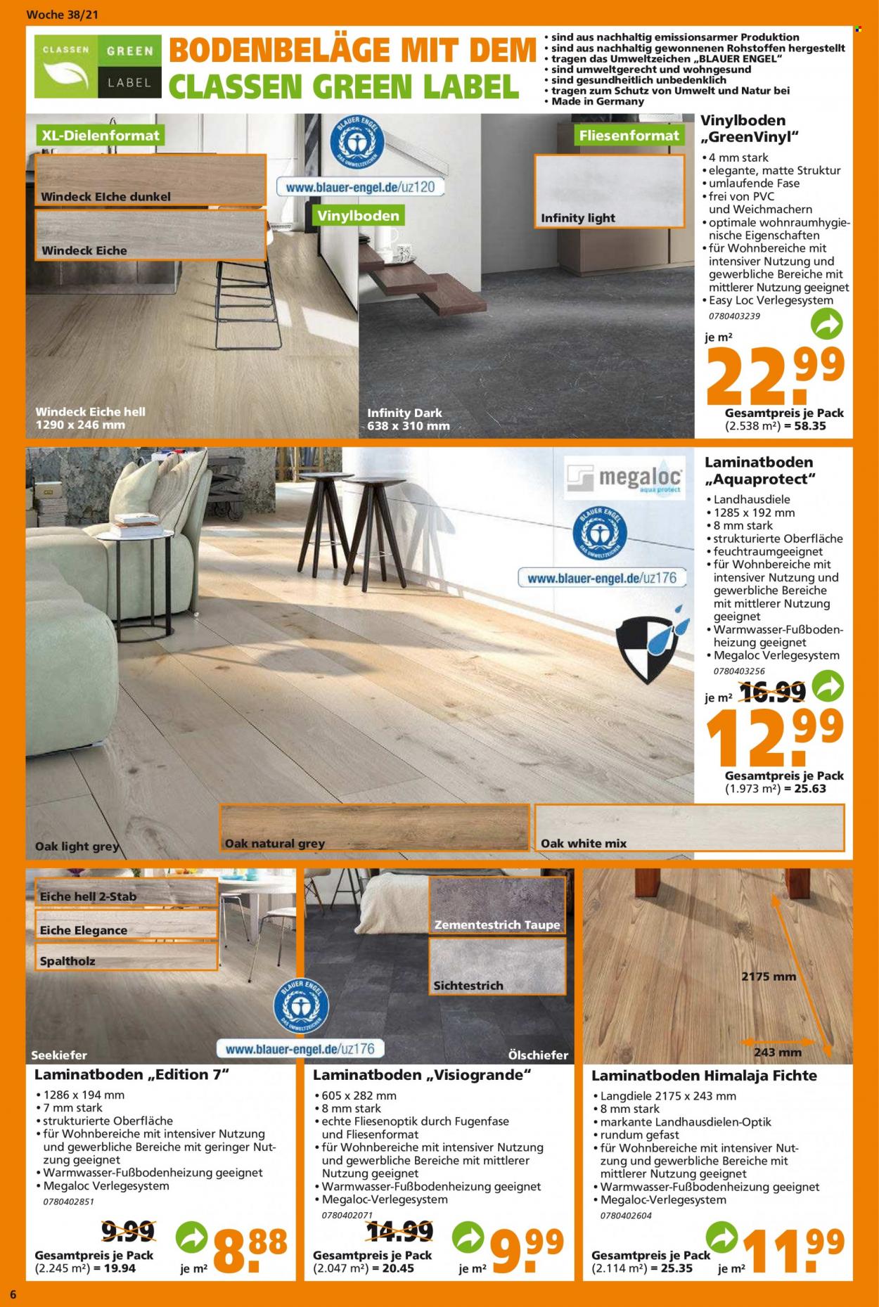 Globus Baumarkt Prospekte  - 19.09.2021 - 25.09.2021. Seite 6