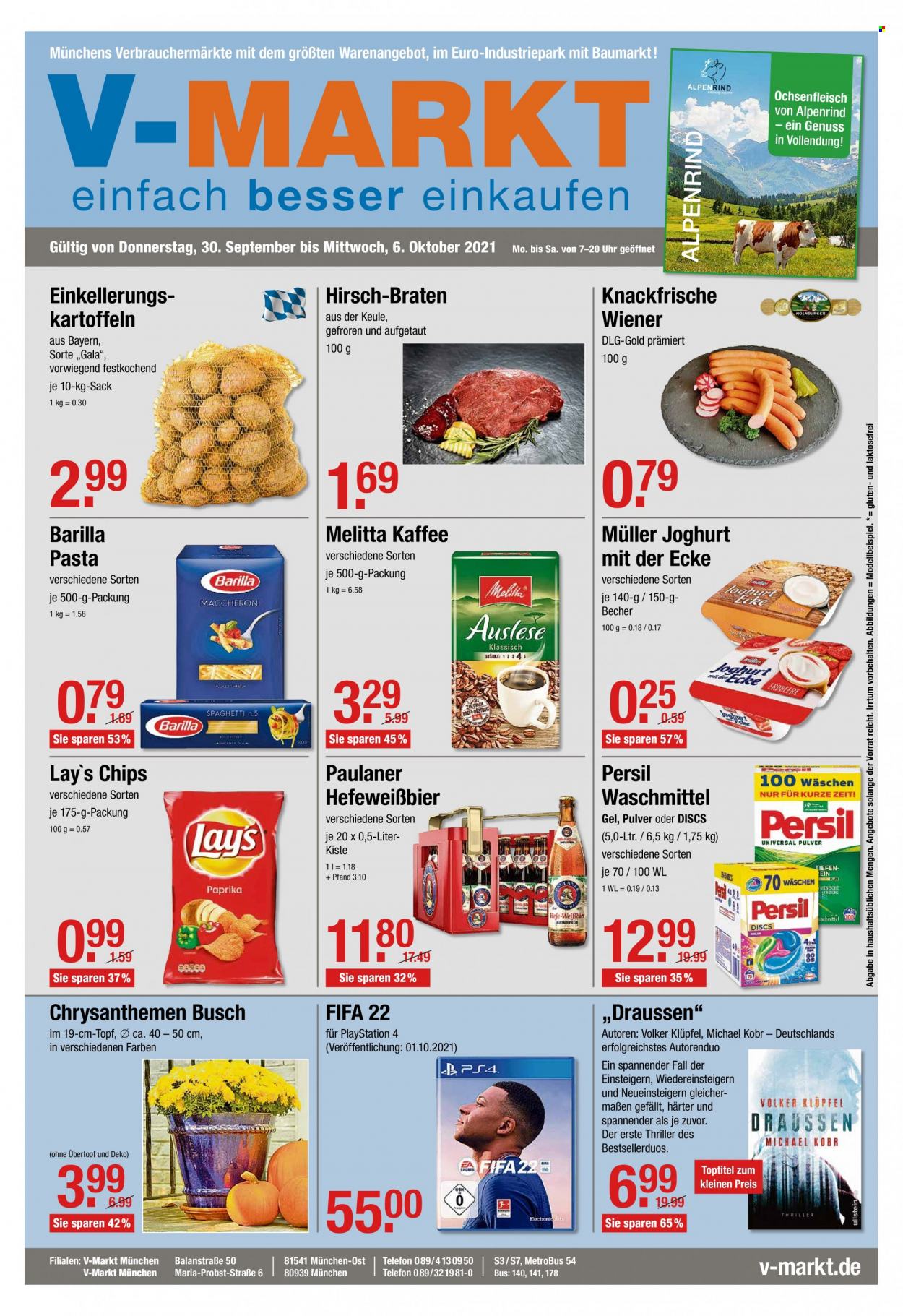 V-Markt Prospekte  - 30.09.2021 - 6.10.2021. Seite 1