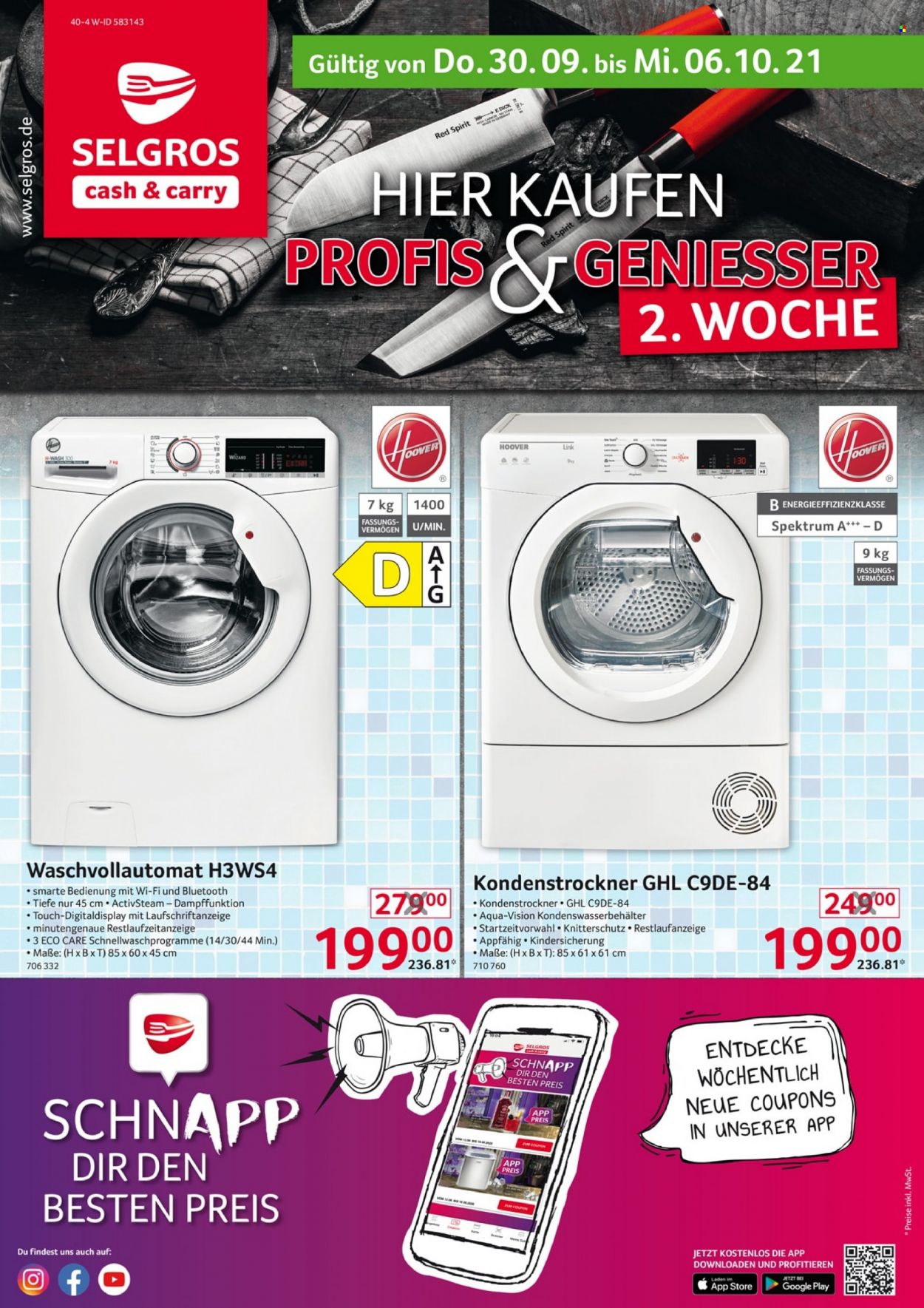 Selgros Prospekte  - 30.09.2021 - 6.10.2021. Seite 1