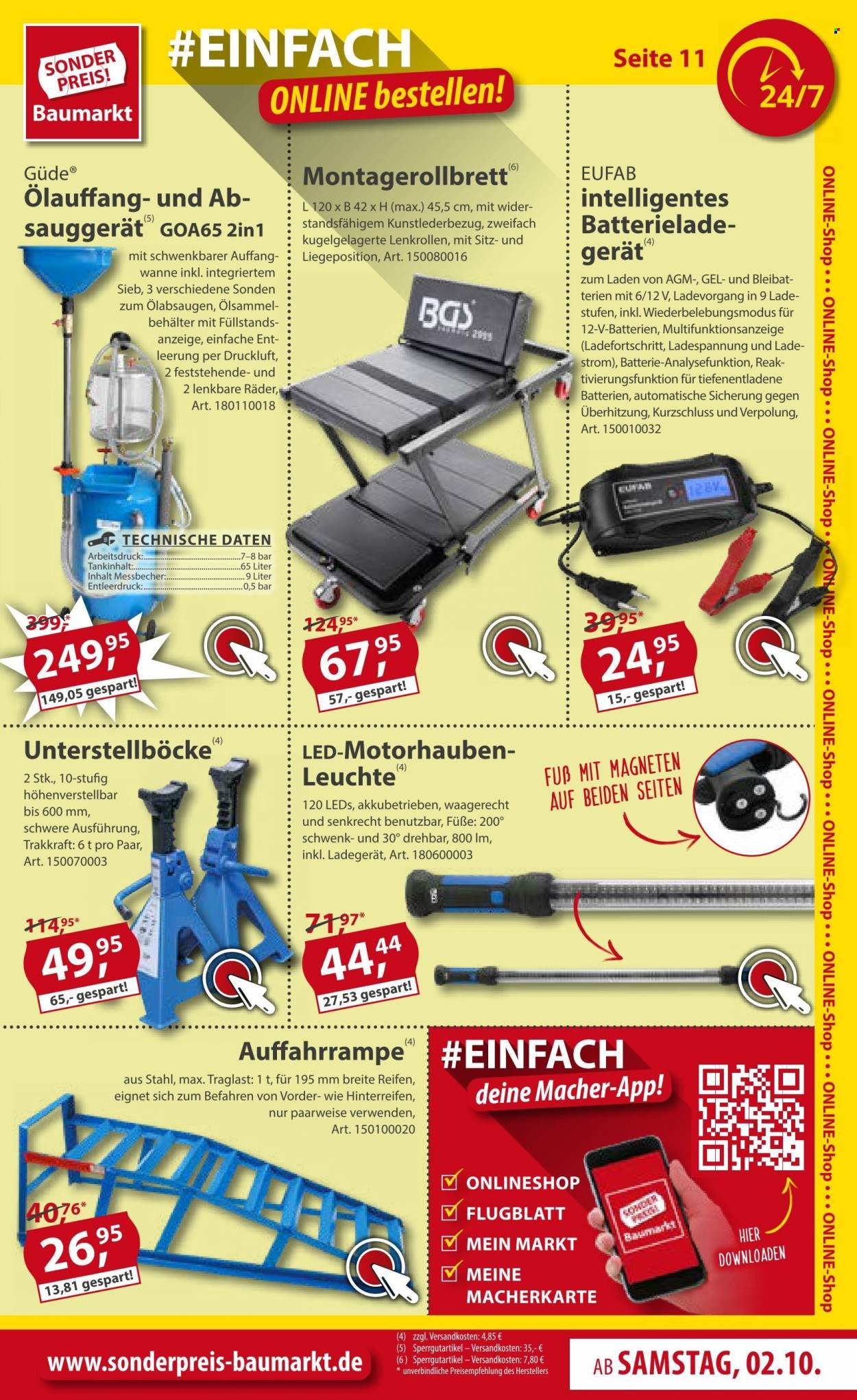 Sonderpreis-Baumarkt Prospekte  - 2.10.2021 - 8.10.2021. Seite 11