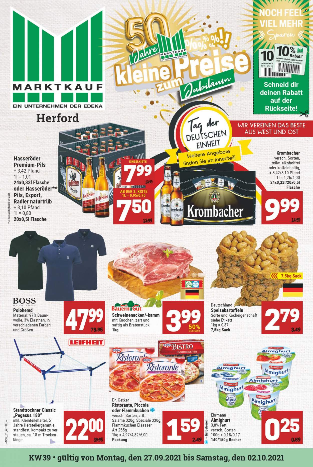 Marktkauf Prospekte  - 27.09.2021 - 2.10.2021. Seite 1