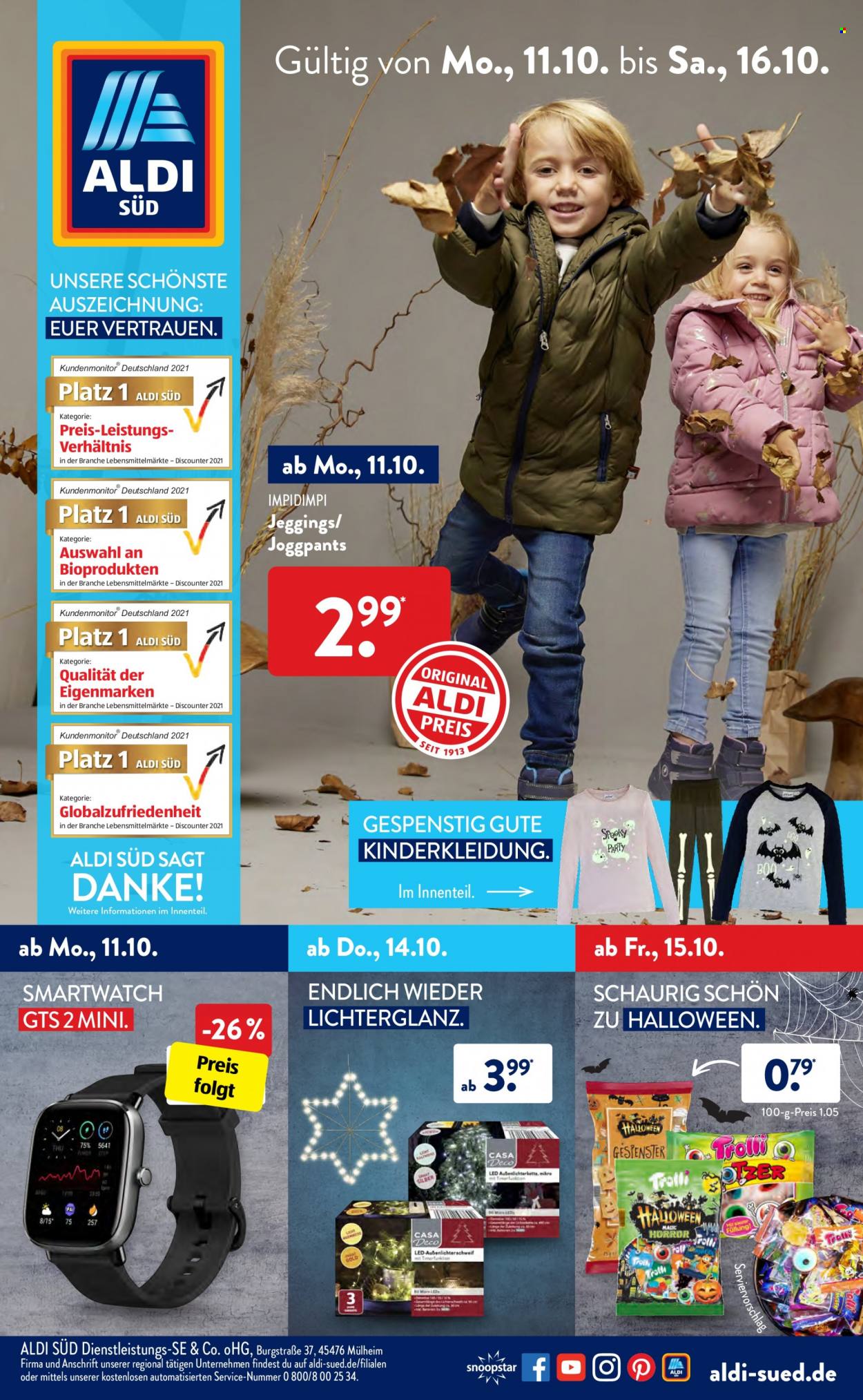 ALDI SÜD Prospekte  - 11.10.2021 - 16.10.2021. Seite 1