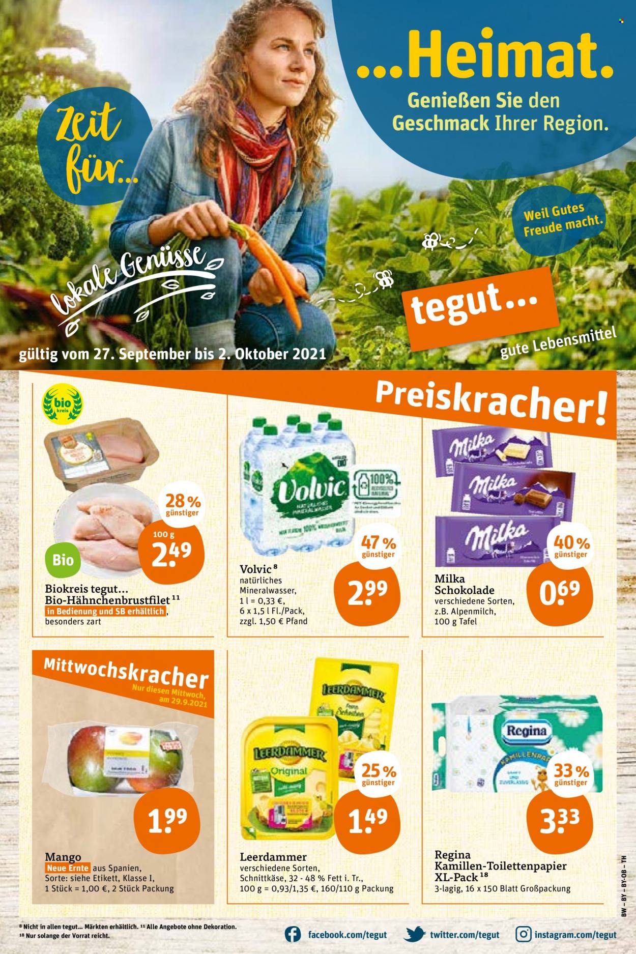 tegut... Prospekte  - 27.09.2021 - 2.10.2021. Seite 1