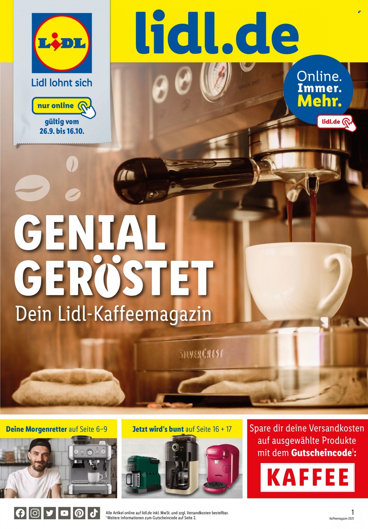 Lidl Prospekte  - 26.09.2021 - 1.10.2021. Seite 1
