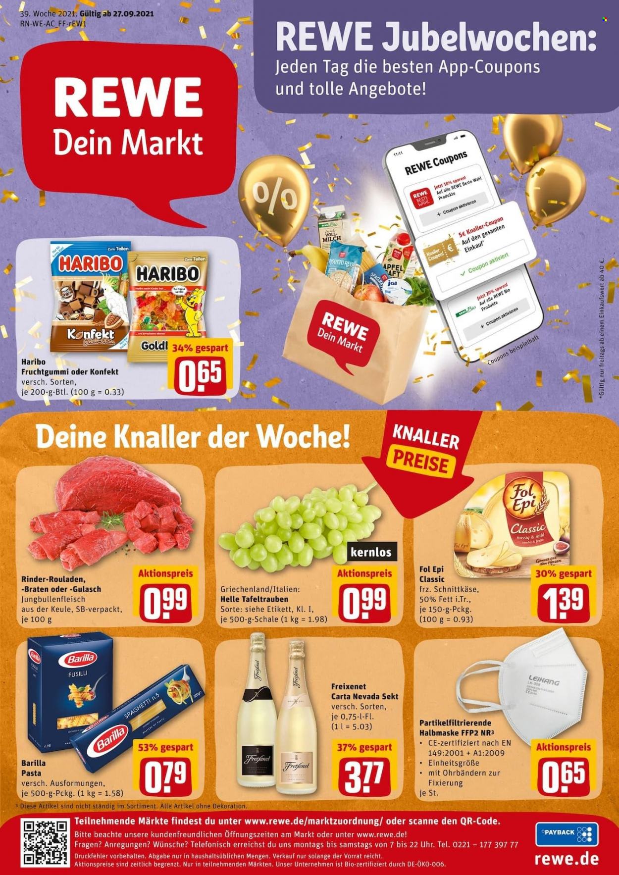 REWE Prospekte  - 27.09.2021 - 2.10.2021. Seite 1