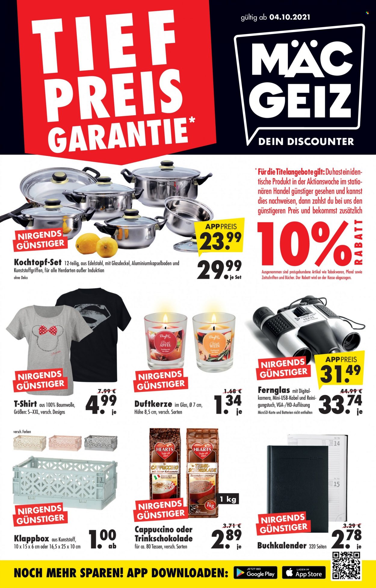Mäc-Geiz Prospekte  - 4.10.2021 - 10.10.2021. Seite 1