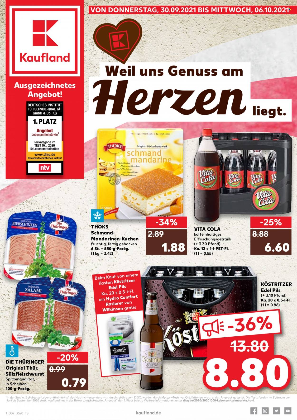 Kaufland Prospekte  - 30.09.2021 - 6.10.2021. Seite 1