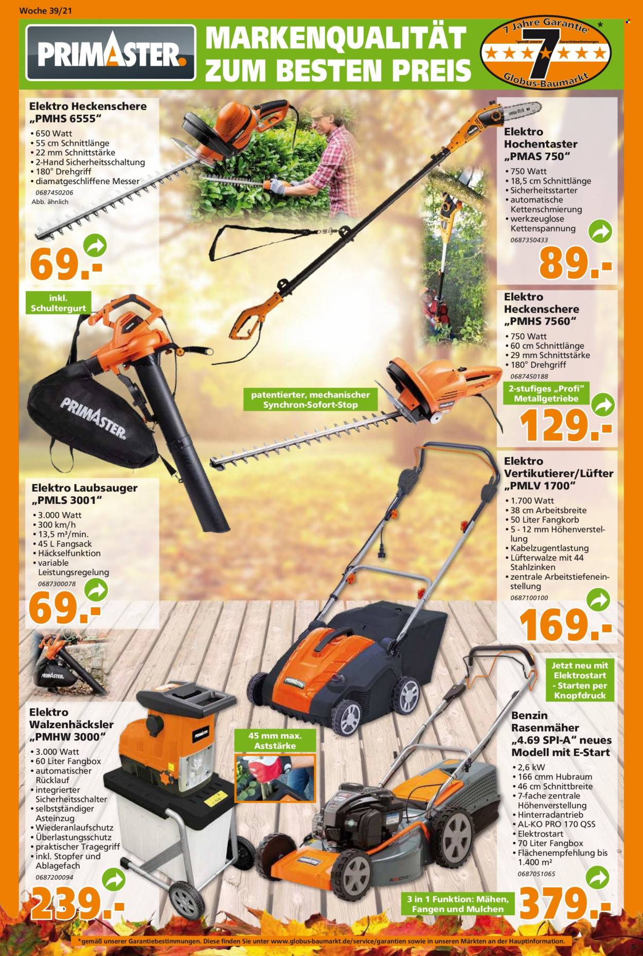 Globus Baumarkt Prospekte  - 27.09.2021 - 2.10.2021. Seite 5