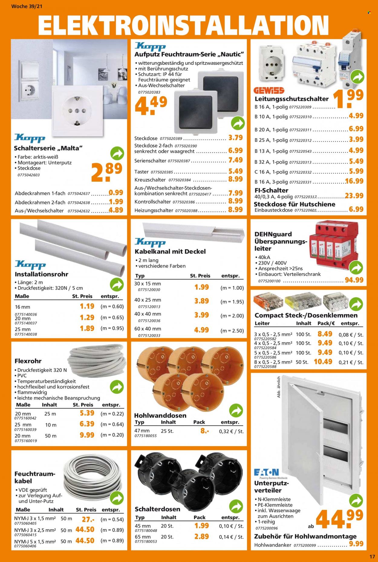 Globus Baumarkt Prospekte  - 27.09.2021 - 2.10.2021. Seite 17