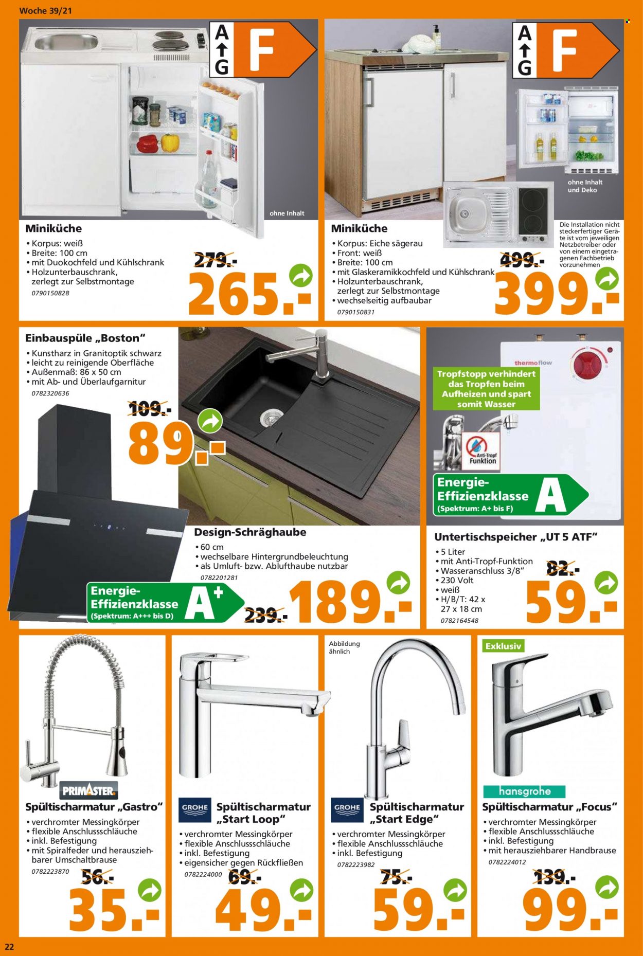 Globus Baumarkt Prospekte  - 27.09.2021 - 2.10.2021. Seite 22
