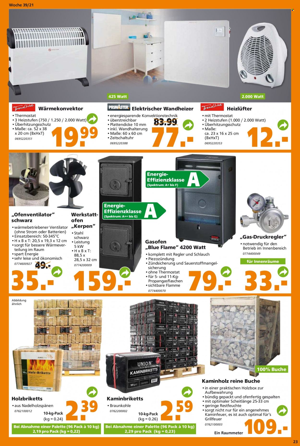 Globus Baumarkt Prospekte  - 27.09.2021 - 2.10.2021. Seite 23