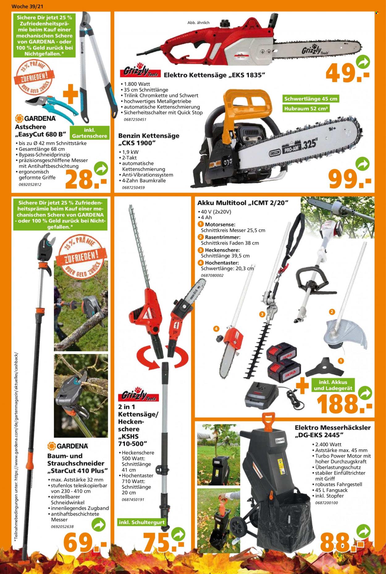 Globus Baumarkt Prospekte  - 28.09.2021 - 5.10.2021. Seite 4