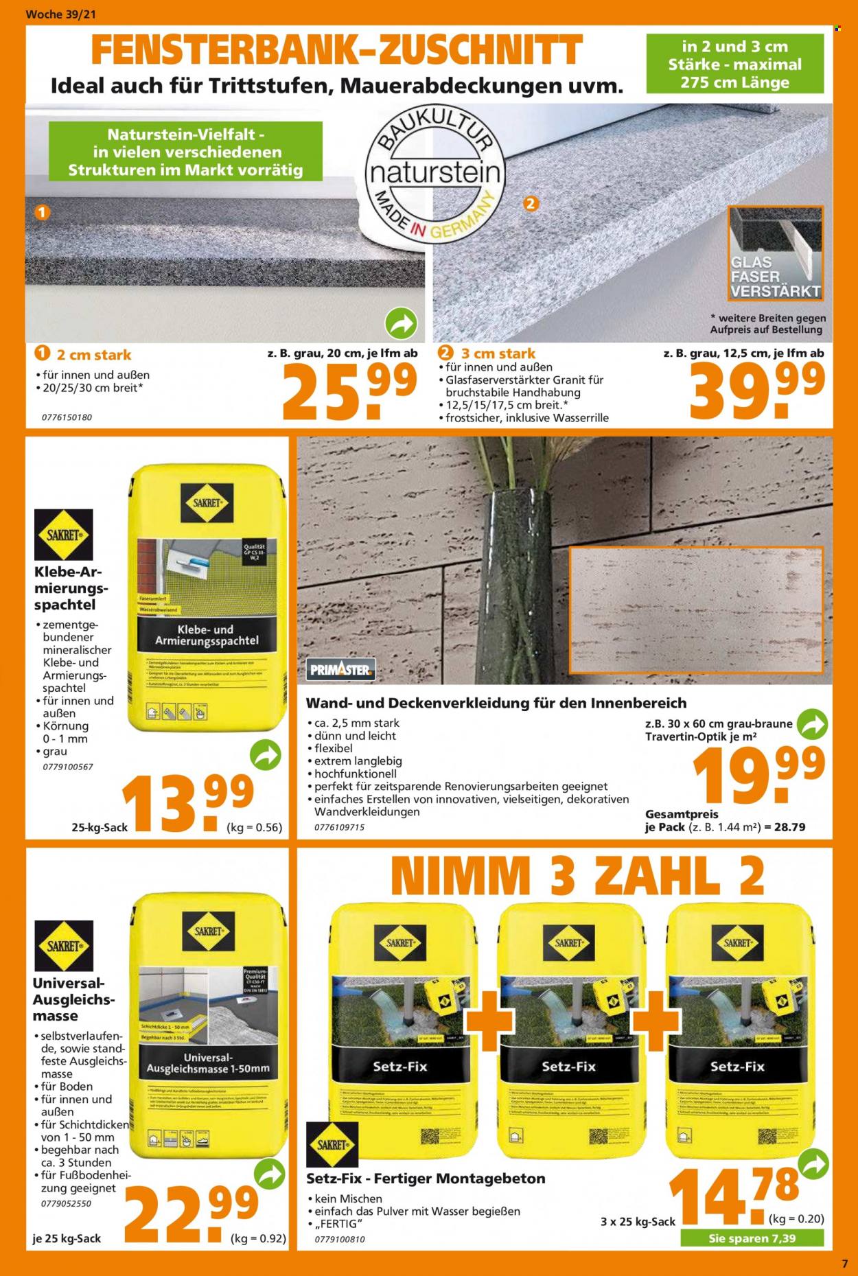 Globus Baumarkt Prospekte  - 28.09.2021 - 5.10.2021. Seite 7