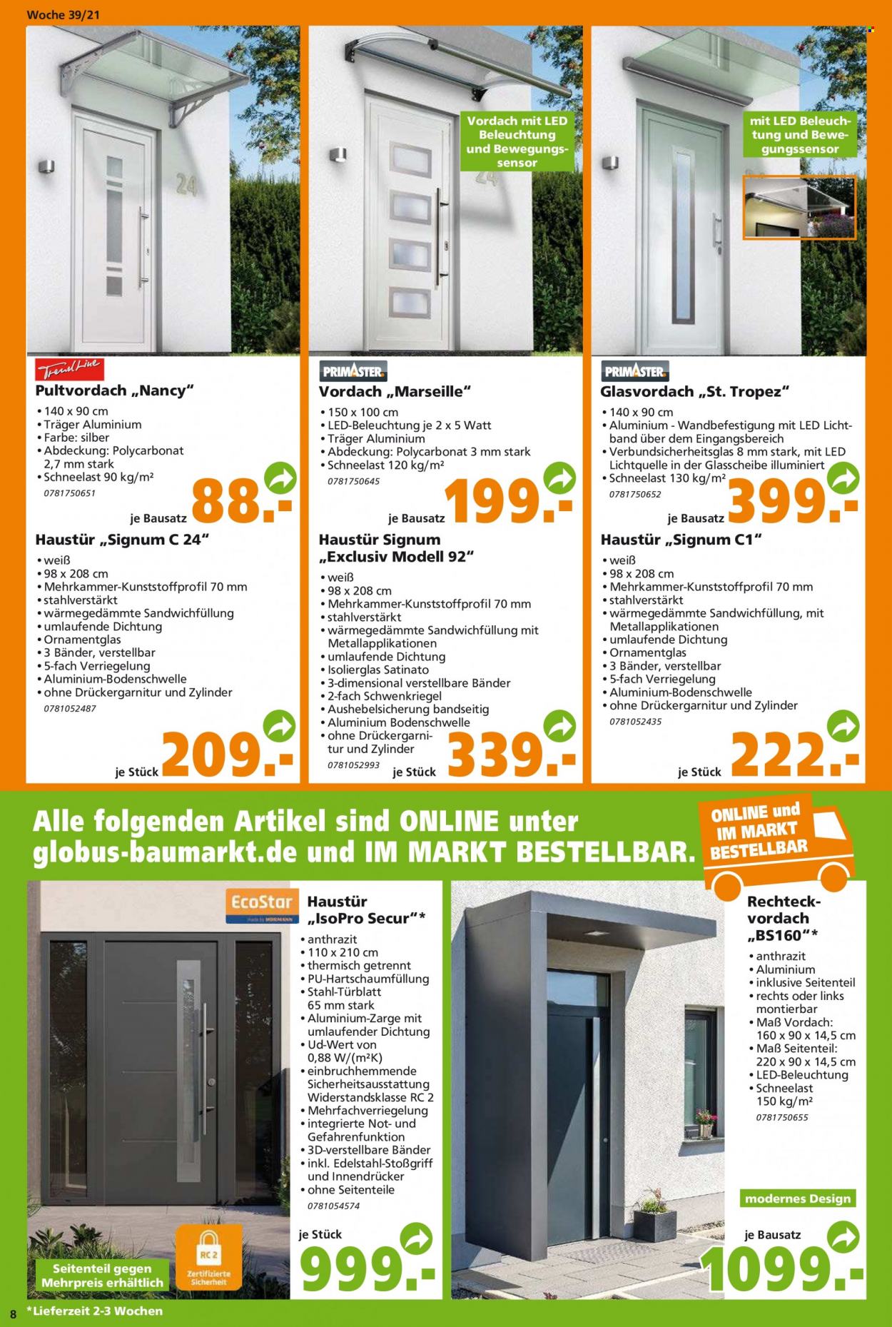Globus Baumarkt Prospekte  - 28.09.2021 - 5.10.2021. Seite 8