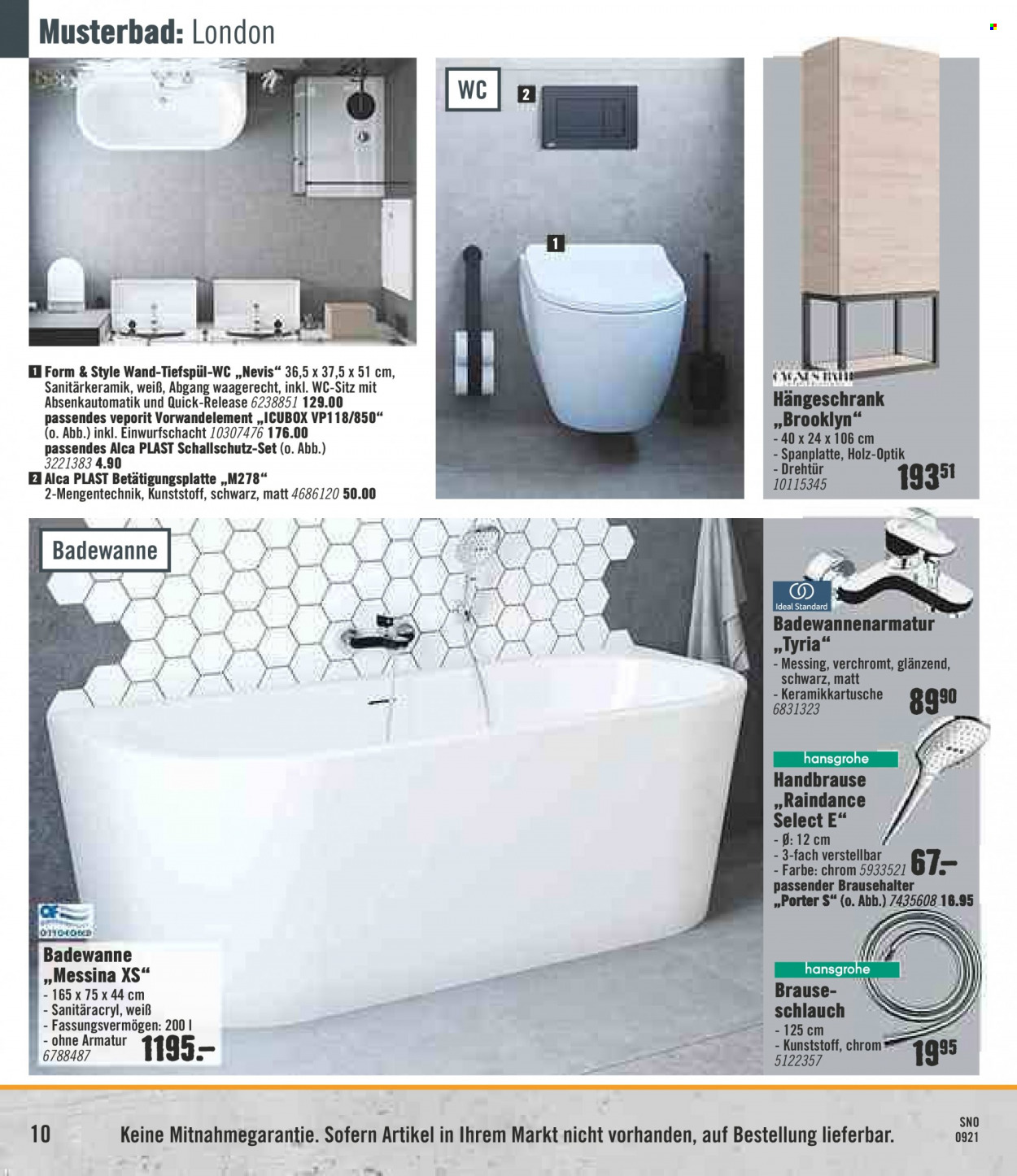 Hornbach Prospekte  - 28.09.2021 - 27.10.2021. Seite 10