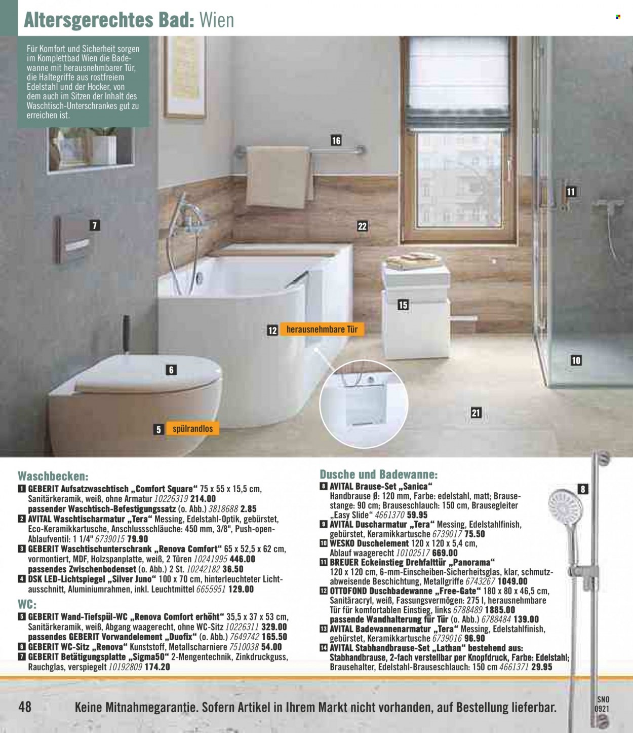 Hornbach Prospekte  - 28.09.2021 - 27.10.2021. Seite 48