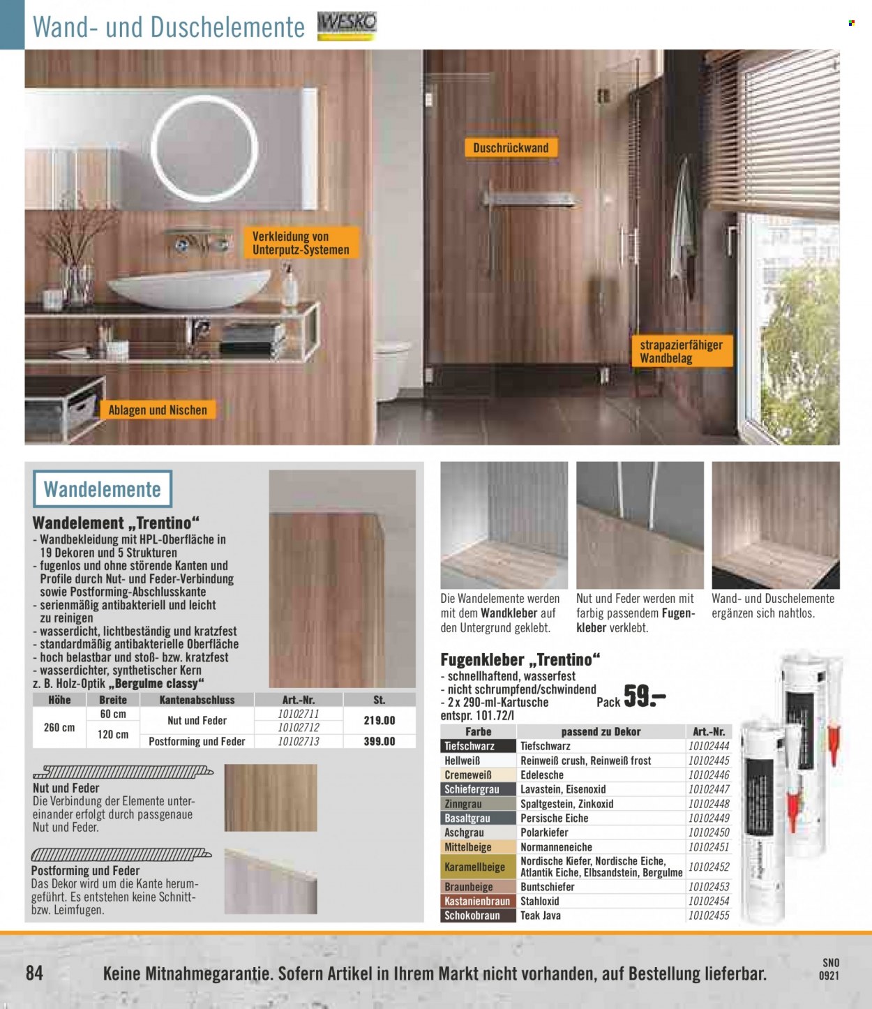 Hornbach Prospekte  - 28.09.2021 - 27.10.2021. Seite 84