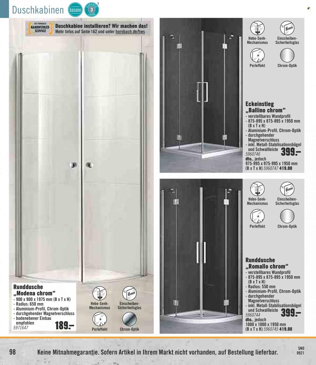Hornbach Prospekte  - 28.09.2021 - 27.10.2021. Seite 98