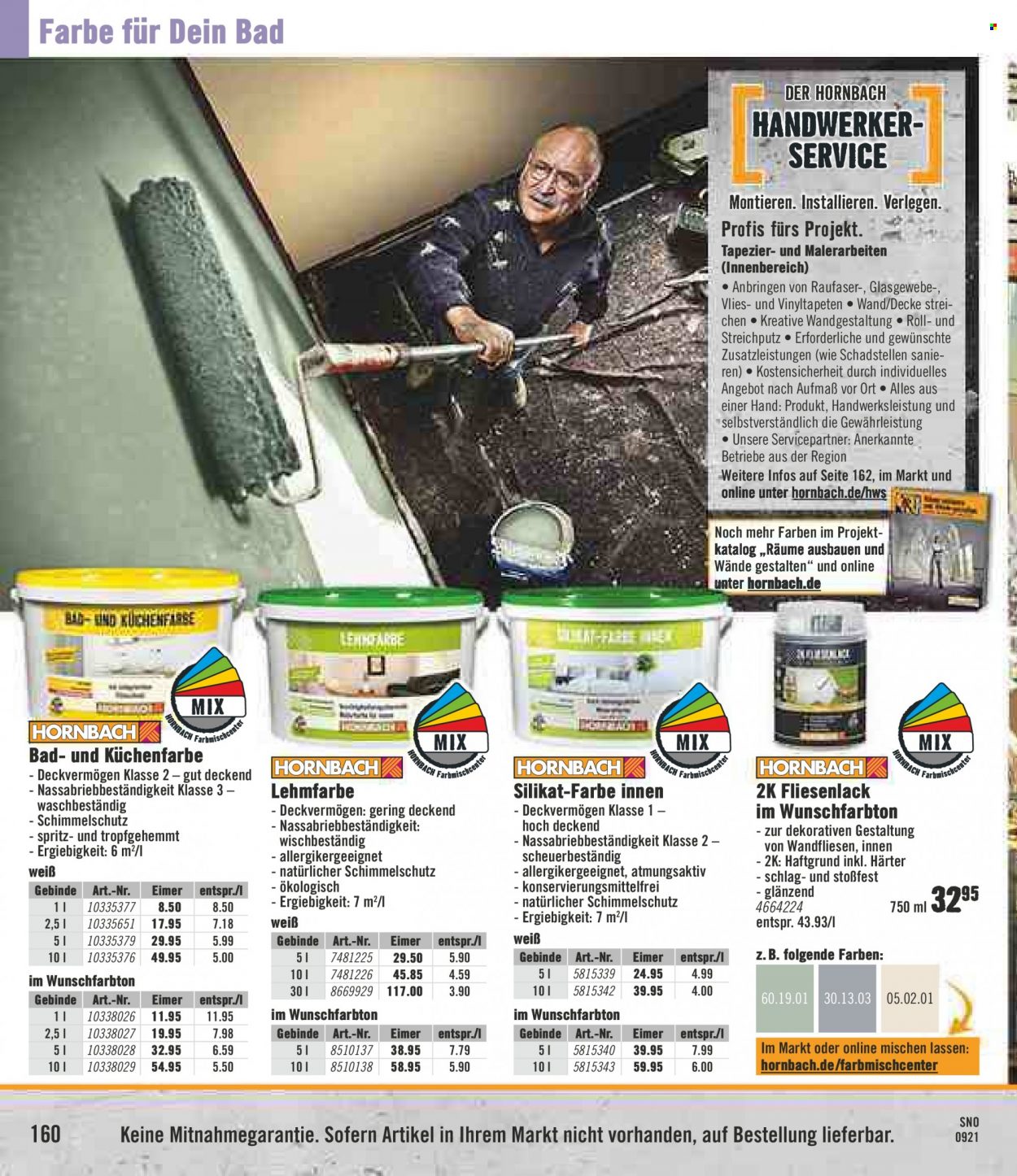 Hornbach Prospekte  - 28.09.2021 - 27.10.2021. Seite 160