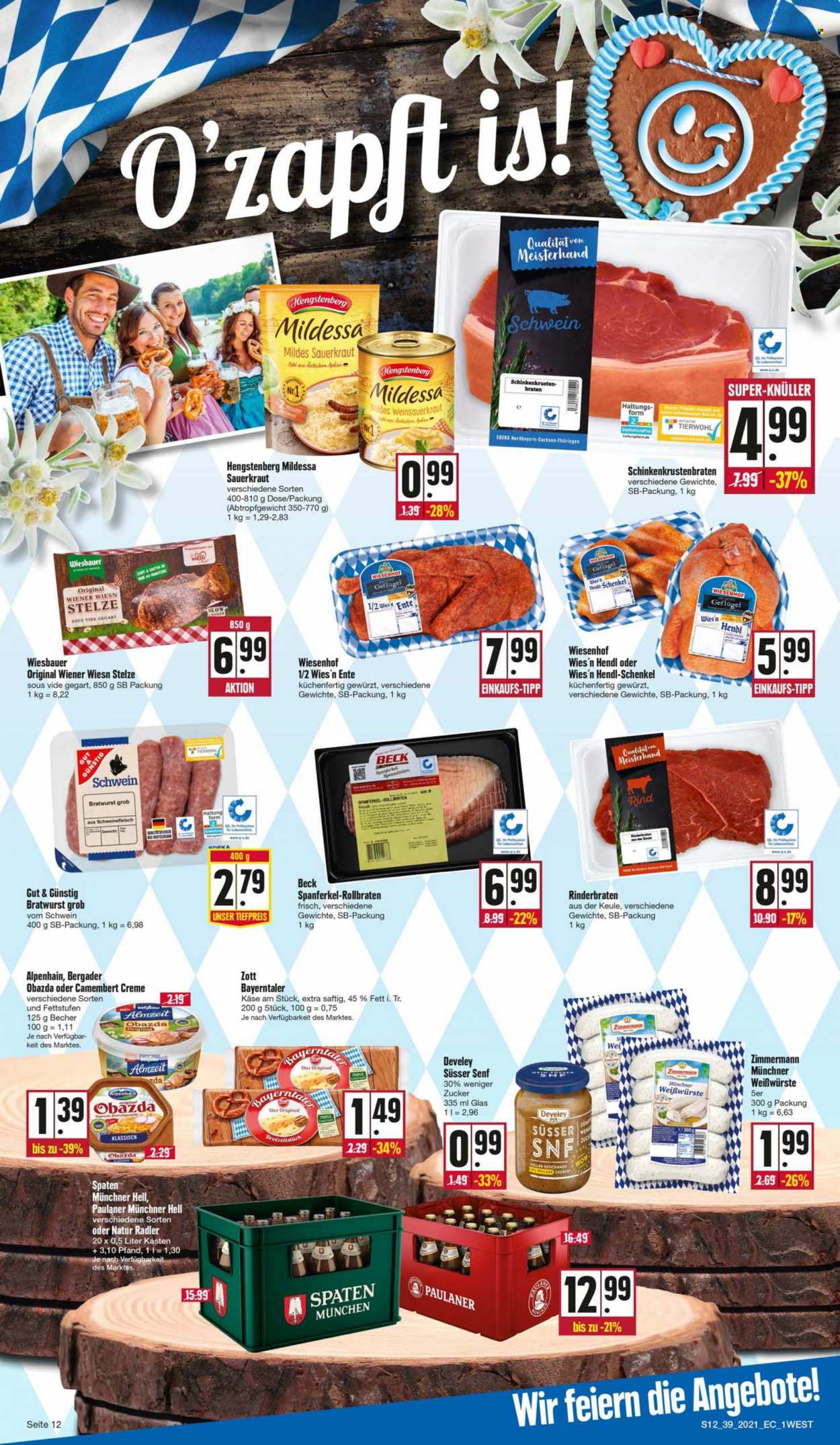 Edeka Prospekte  - 27.09.2021 - 2.10.2021. Seite 12