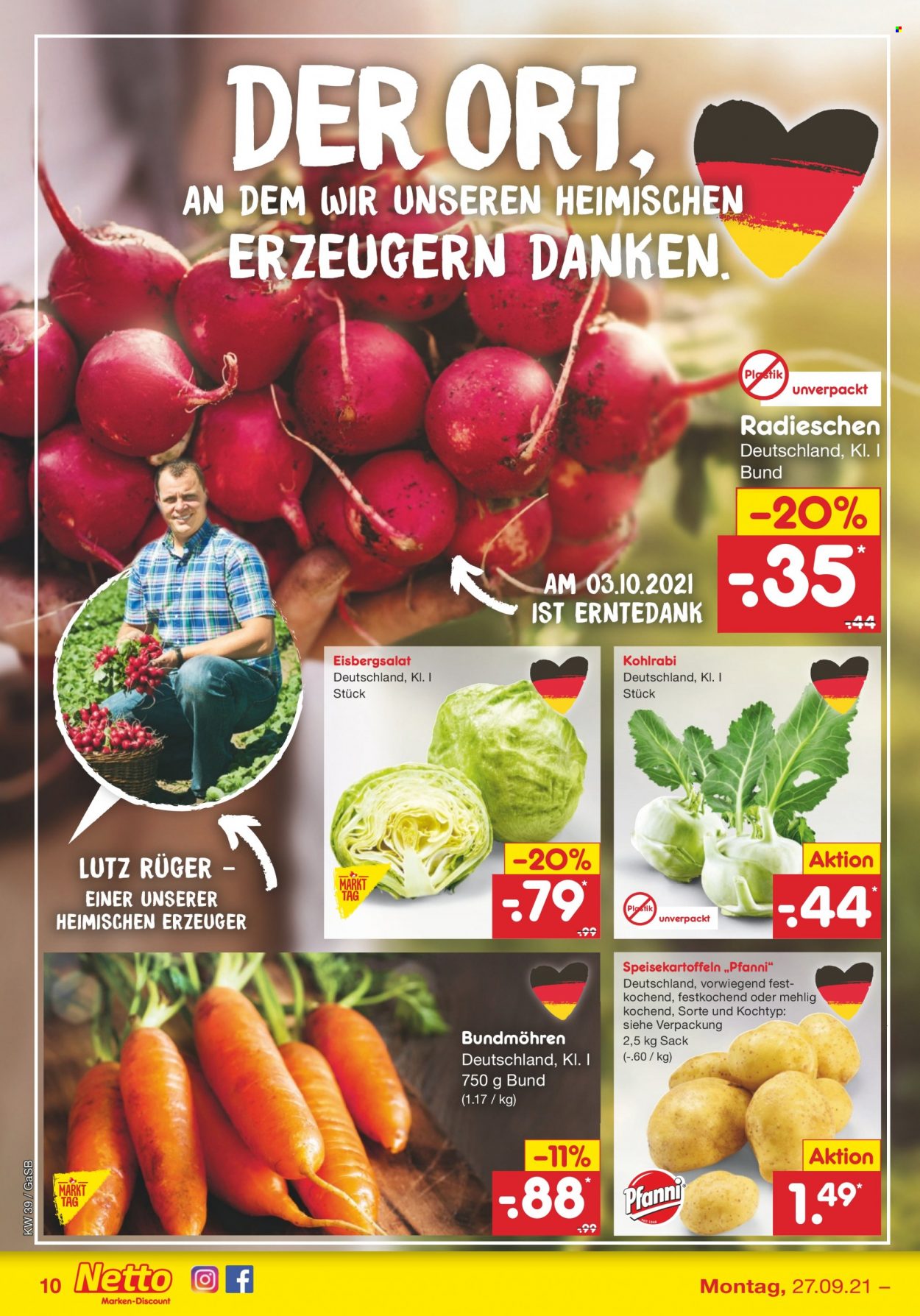 Netto Marken-Discount Prospekte  - 27.09.2021 - 2.10.2021. Seite 10