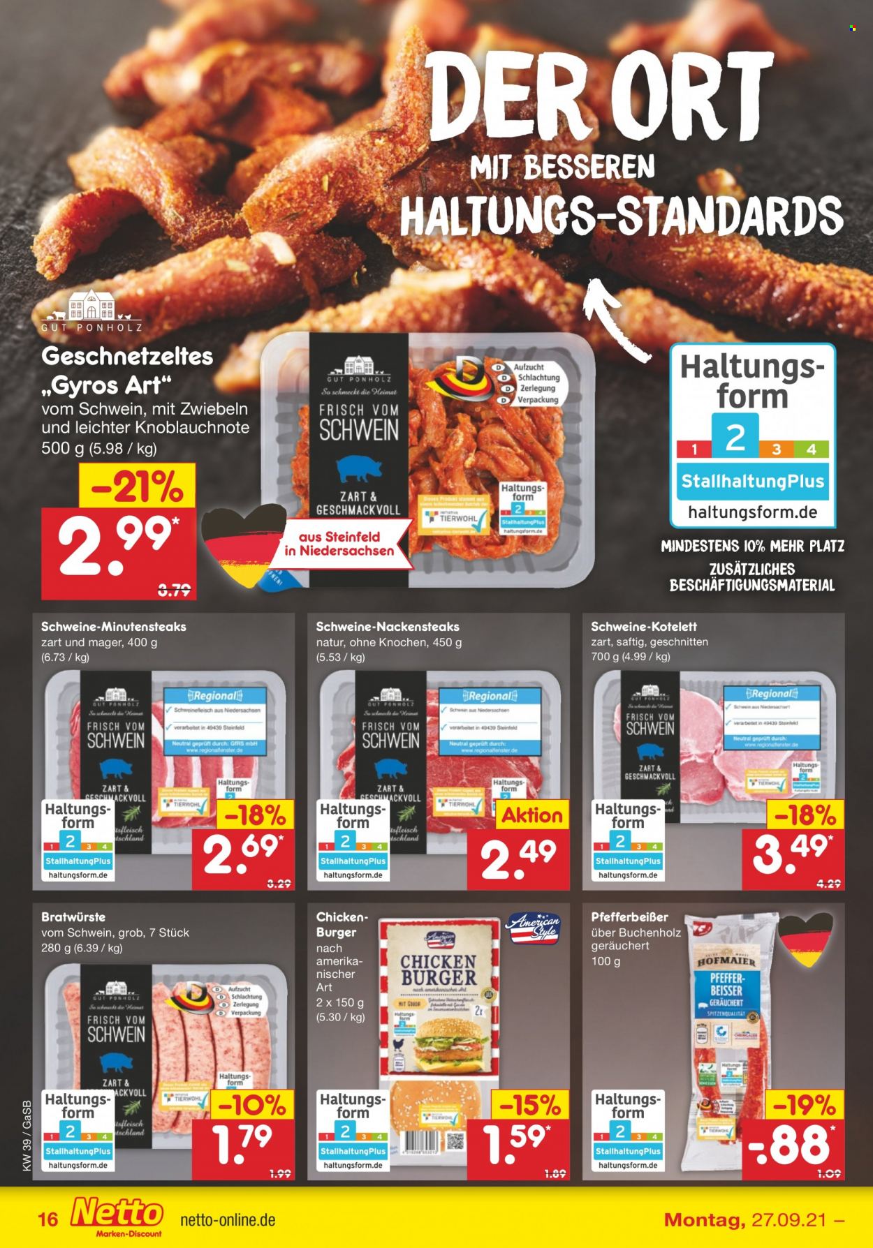 Netto Marken-Discount Prospekte  - 27.09.2021 - 2.10.2021. Seite 16
