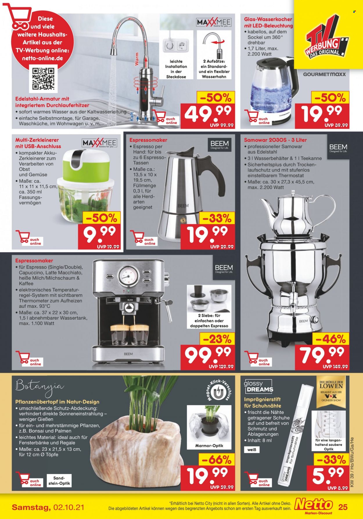 Netto Marken-Discount Prospekte  - 27.09.2021 - 2.10.2021. Seite 25