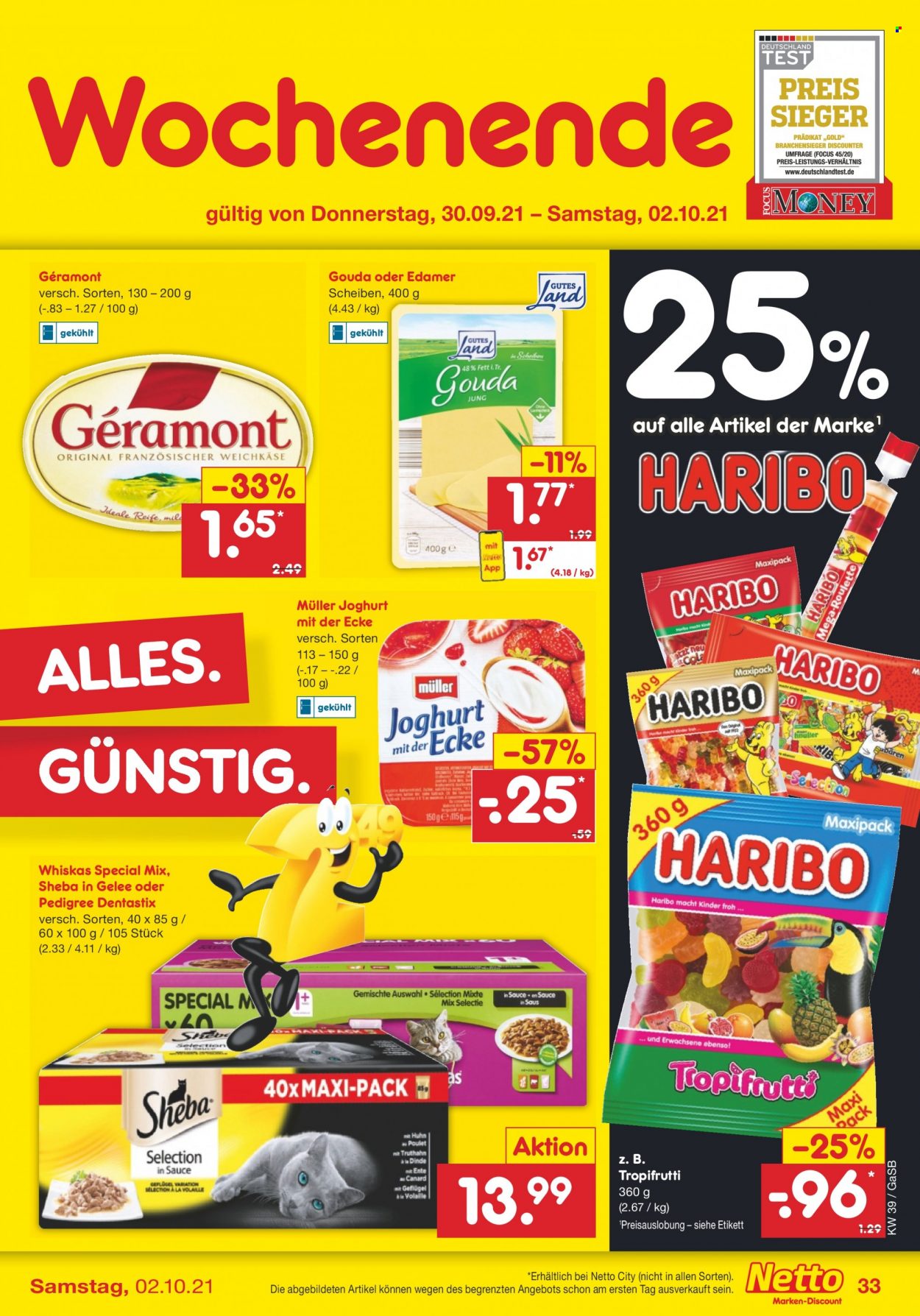 Netto Marken-Discount Prospekte  - 27.09.2021 - 2.10.2021. Seite 33