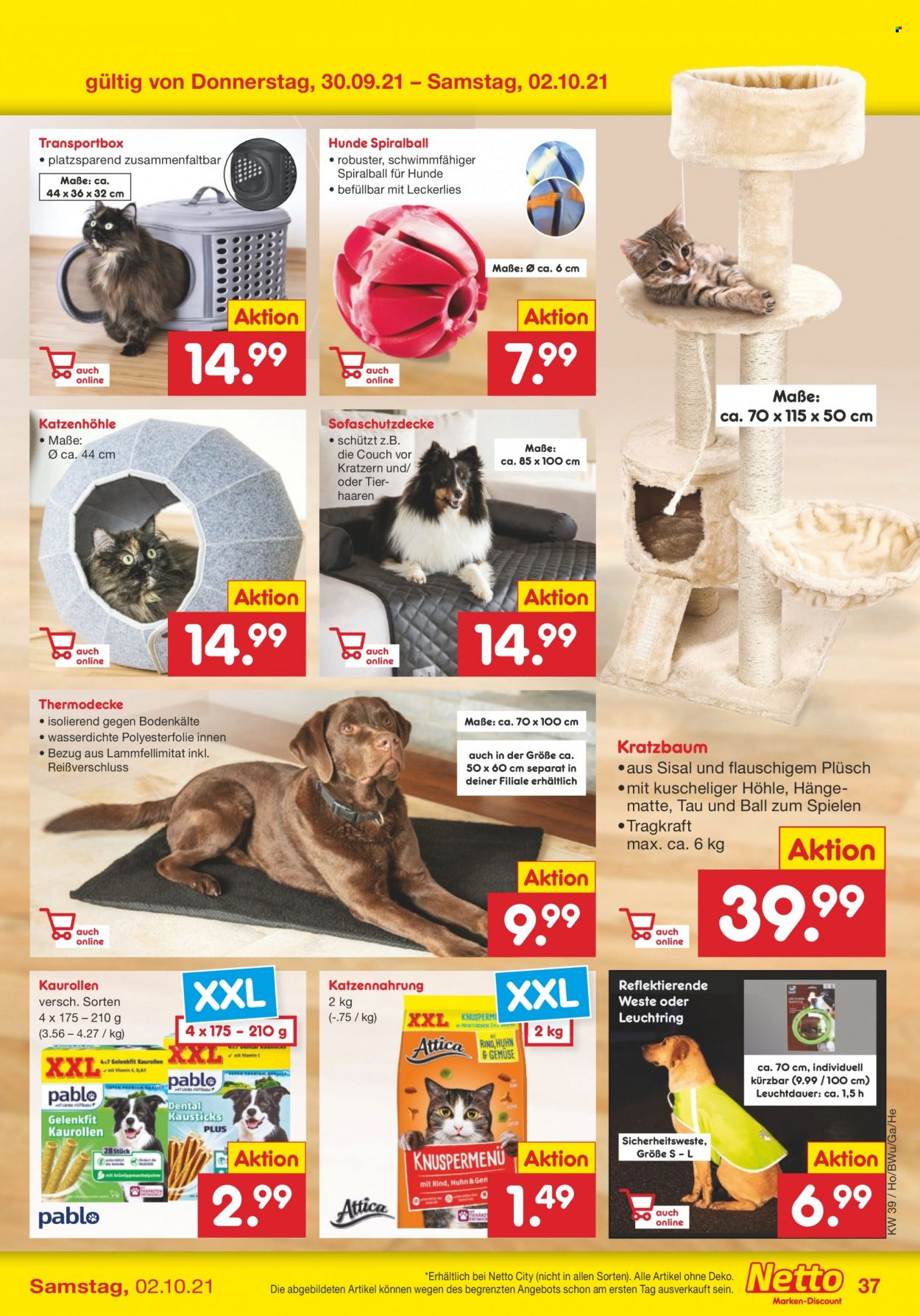 Netto Marken-Discount Prospekte  - 27.09.2021 - 2.10.2021. Seite 37