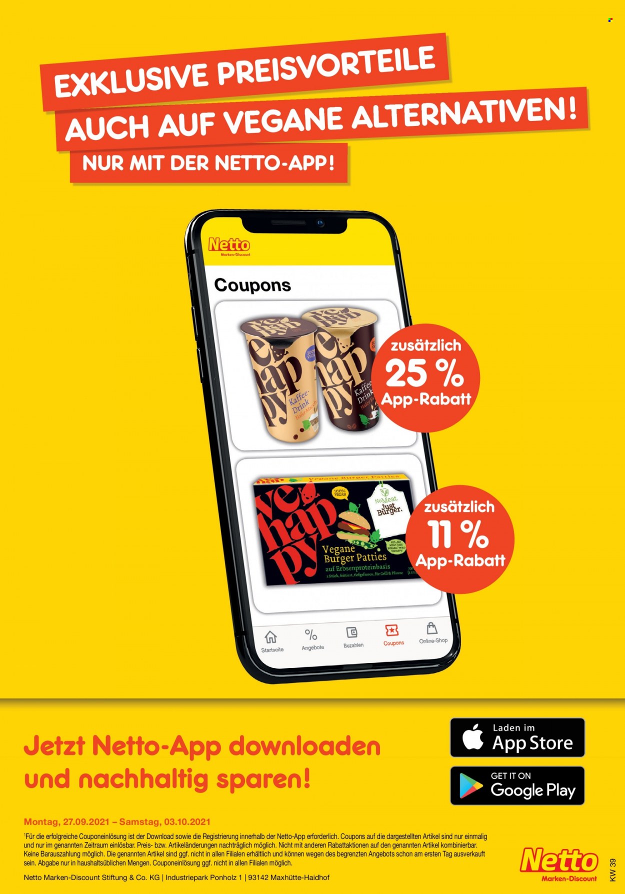 Netto Marken-Discount Prospekte  - 27.09.2021 - 2.10.2021. Seite 41
