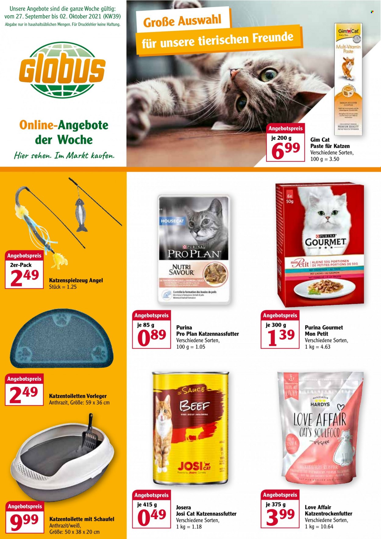 Globus Prospekte  - 27.09.2021 - 2.10.2021. Seite 1