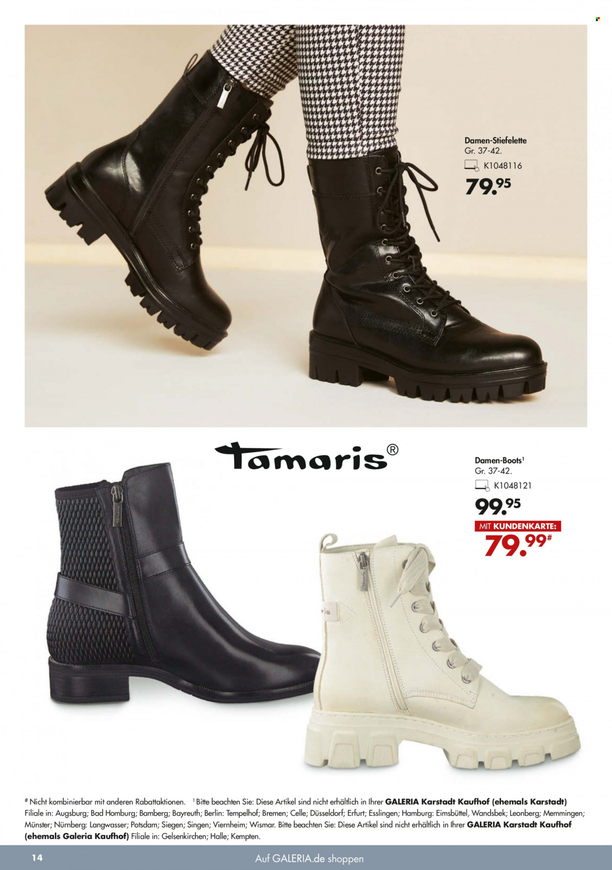GALERIA Karstadt Kaufhof Prospekte  - 29.09.2021 - 5.10.2021. Seite 14