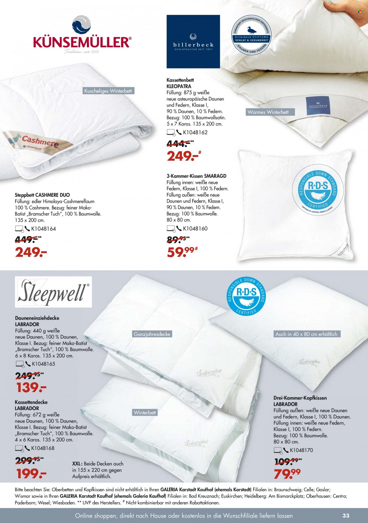 GALERIA Karstadt Kaufhof Prospekte  - 29.09.2021 - 5.10.2021. Seite 33