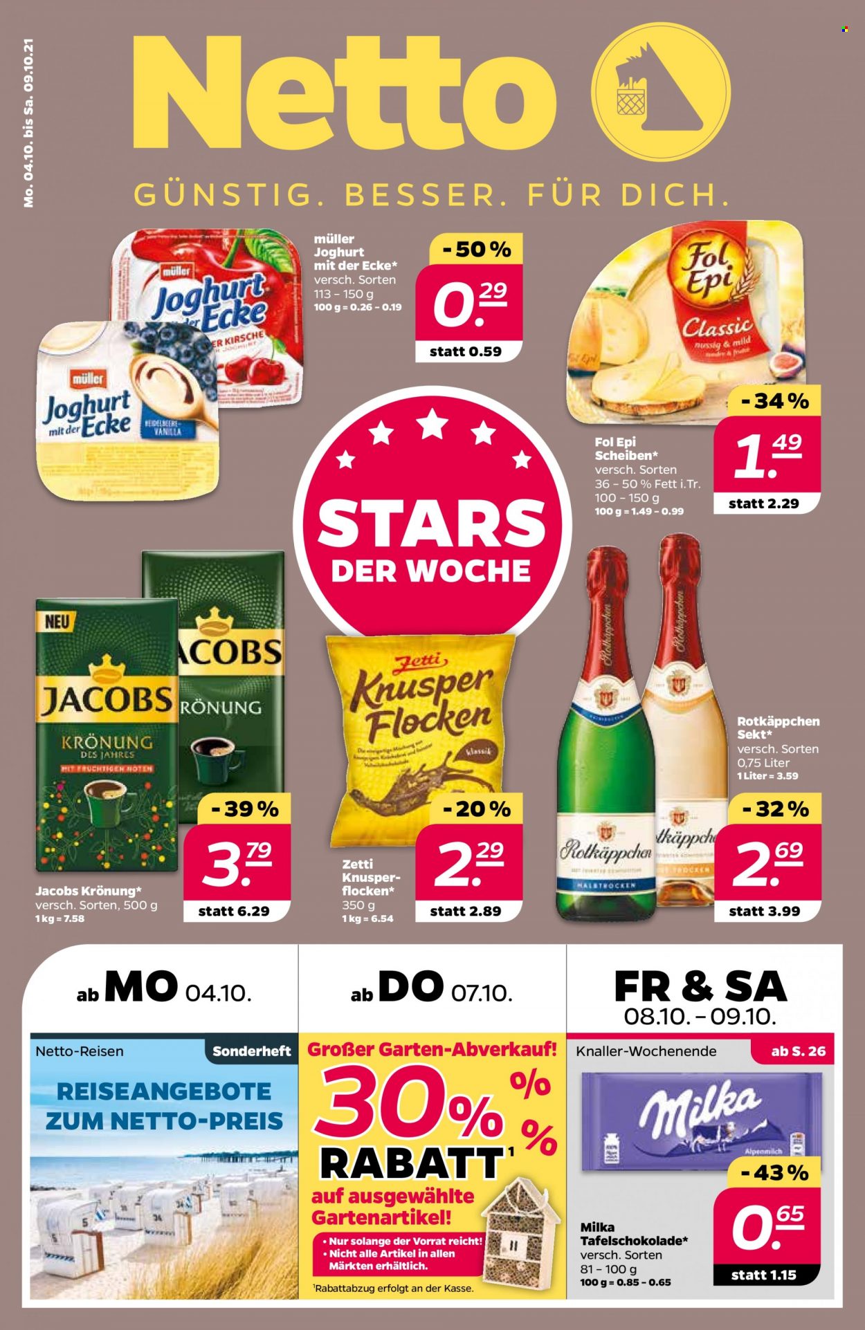 Netto Prospekte  - 4.10.2021 - 9.10.2021. Seite 1