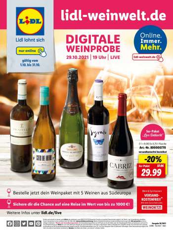 Prospekte Lidl - 30.9.2021 - 31.10.2021.