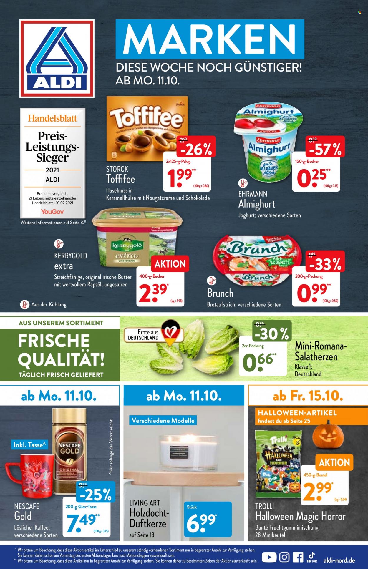 ALDI Nord Prospekte  - 11.10.2021 - 16.10.2021. Seite 1