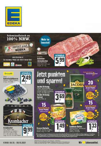 Prospekte Edeka - 4.10.2021 - 9.10.2021.